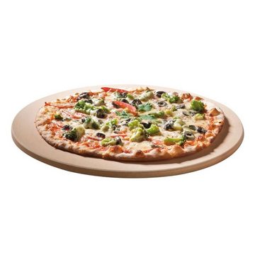 PROREGAL® Grillbesteck-Set Pizzastein, für kleine Grills, Rund, Ø 26cm