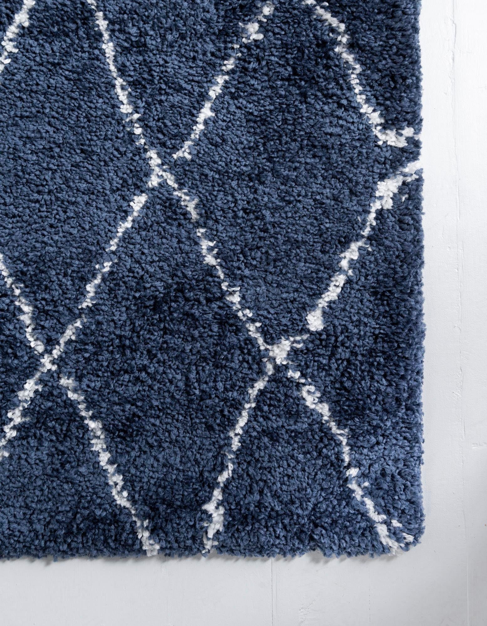 Myflair Möbel & Accessoires Hochflor-Läufer Temara Shag, LAGERRÄUMUNG!, rechteckig, Höhe: 51 mm, Teppich-Läufer, gewebt, Rauten Design, weich & kuschelig