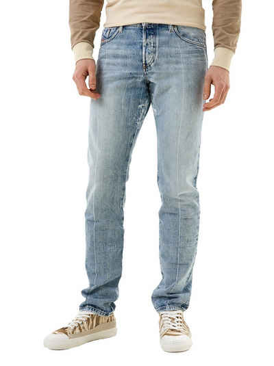 Diesel Slim-fit-Jeans Straight Fit Handgefertigt - D-KRAS-X 009NC