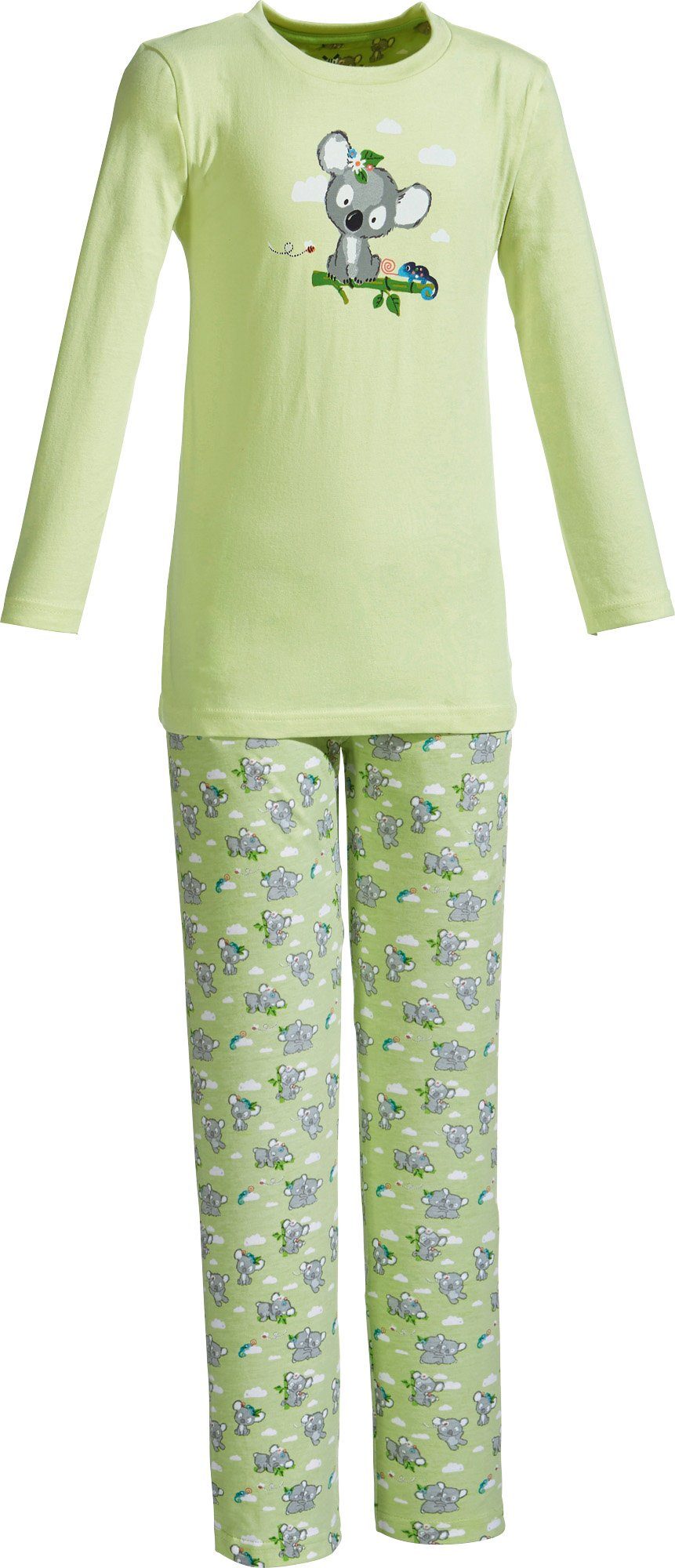 Erwin Müller Pyjama Kinder-Schlafanzug Single-Jersey Tiermotiv
