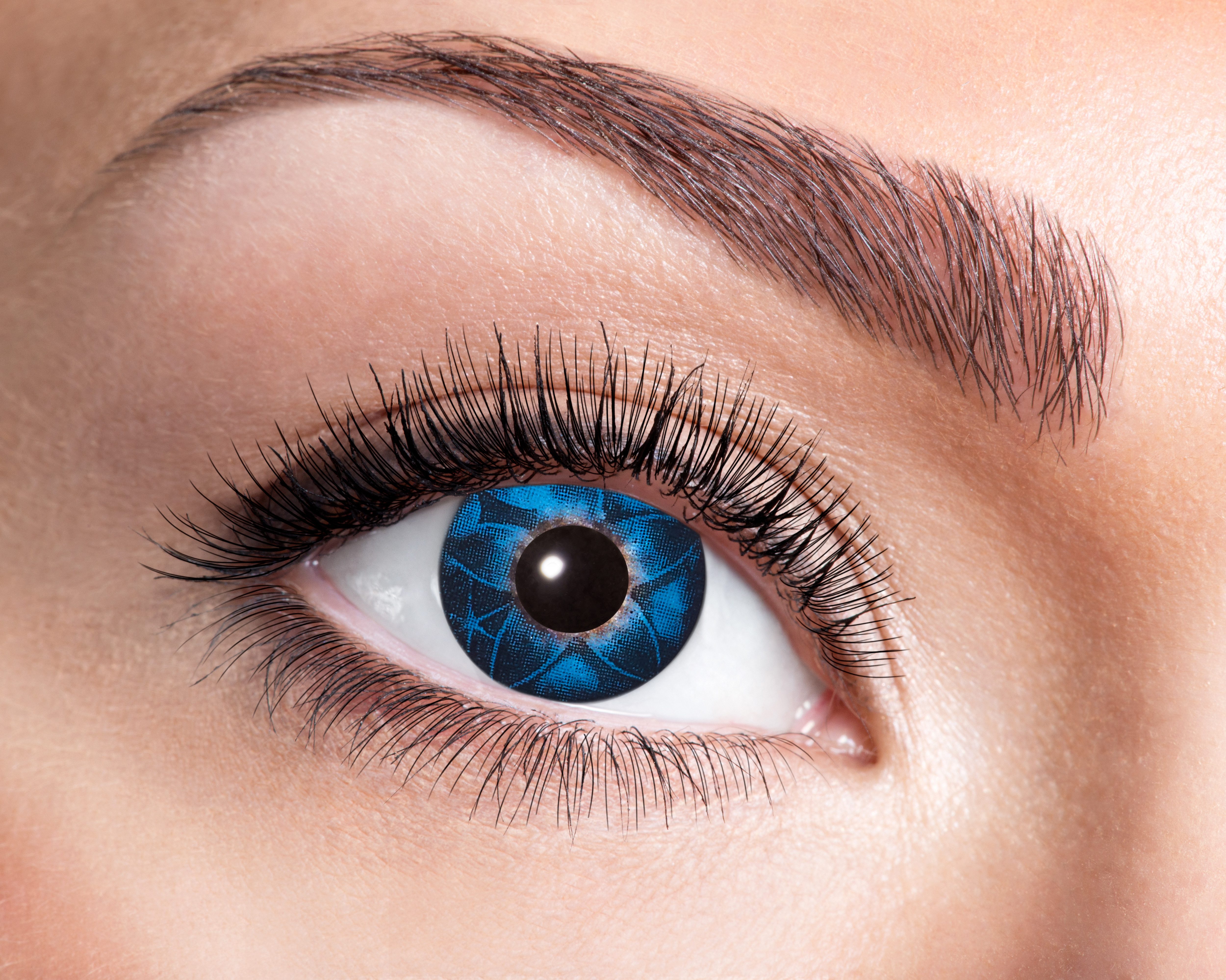 Eyecatcher Jahreslinsen Kontaktlinsen Jahreslinsen Farblinsen Schwarz Blau ohne Stärke