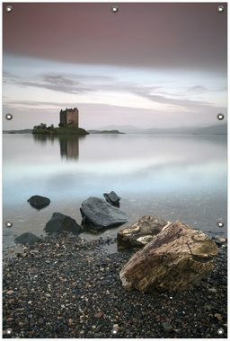 Wallario Sichtschutzzaunmatten Schloss in Schottland