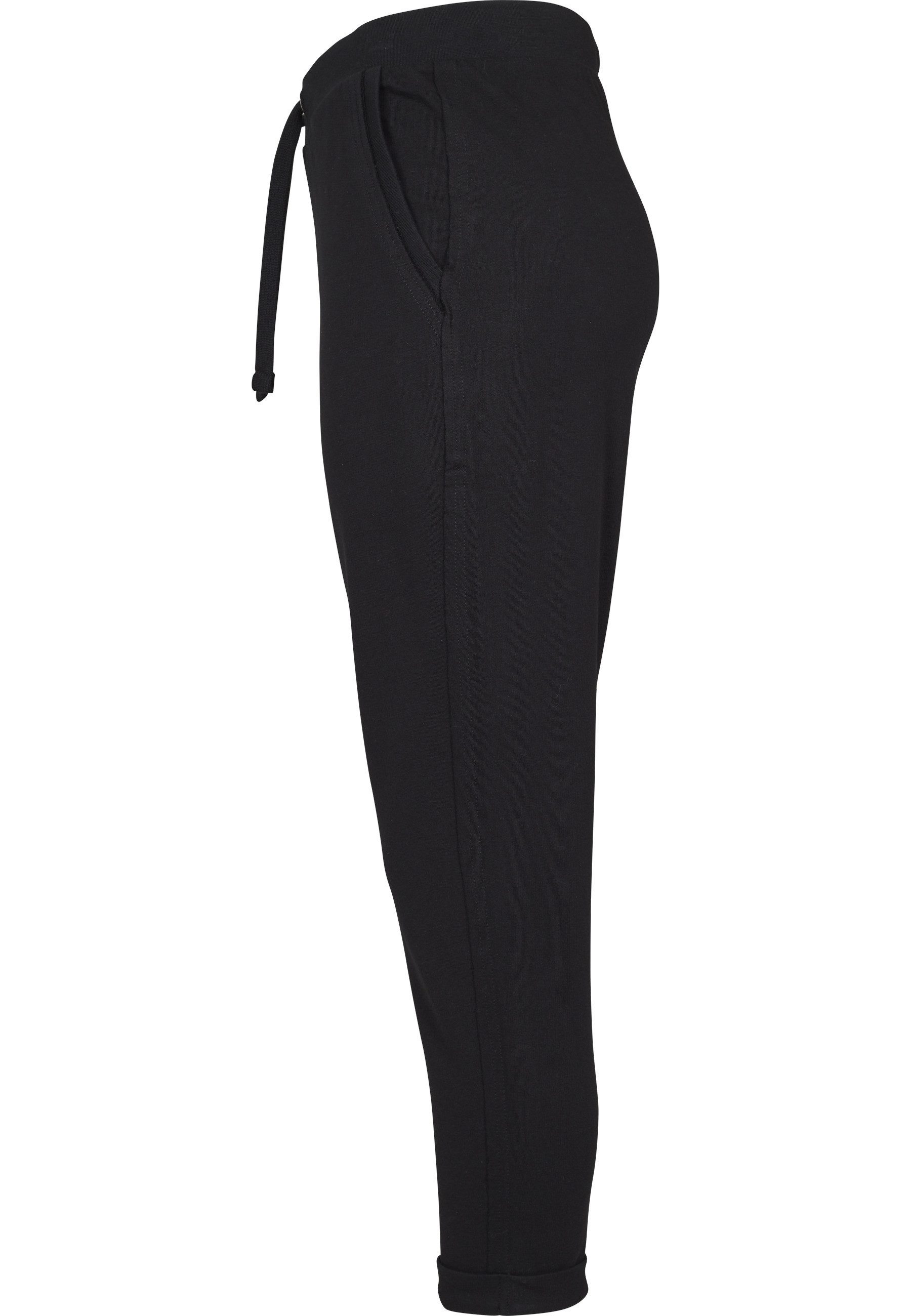 URBAN CLASSICS Stoffhose Urban Classics Damen Ladies Open Edge Terry Turn Up Pants (1-tlg)