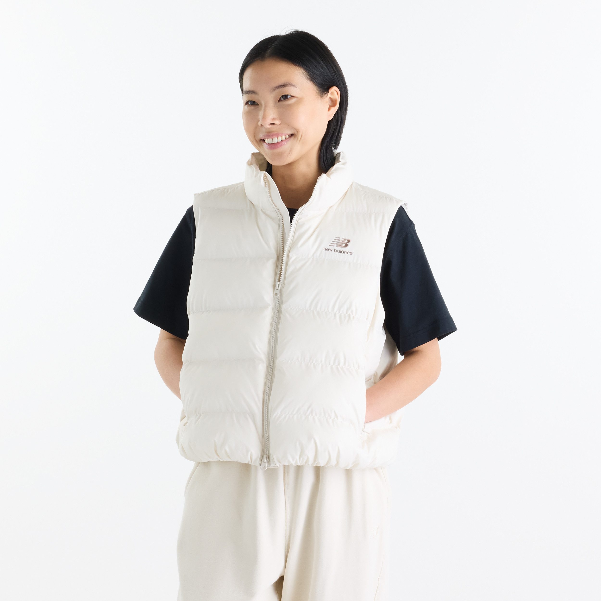 New Balance Steppweste BOSTON PUFFER VEST für Erwachsene, mit leichter Wattierung, aus Polyester