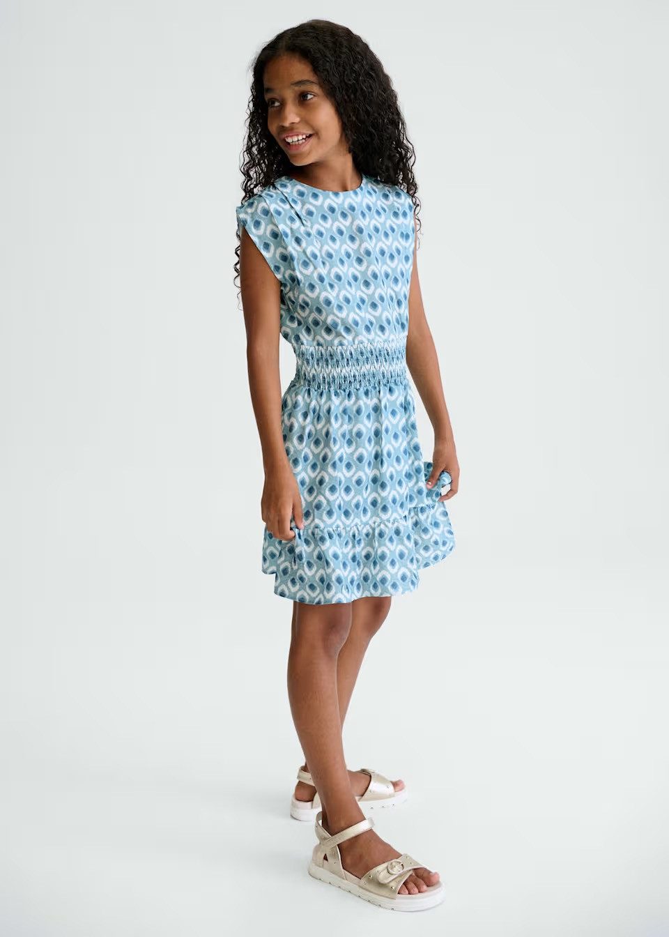 Mayoral Sommerkleid Bedrucktes Sommerkleid aus Viskosemix (691043)