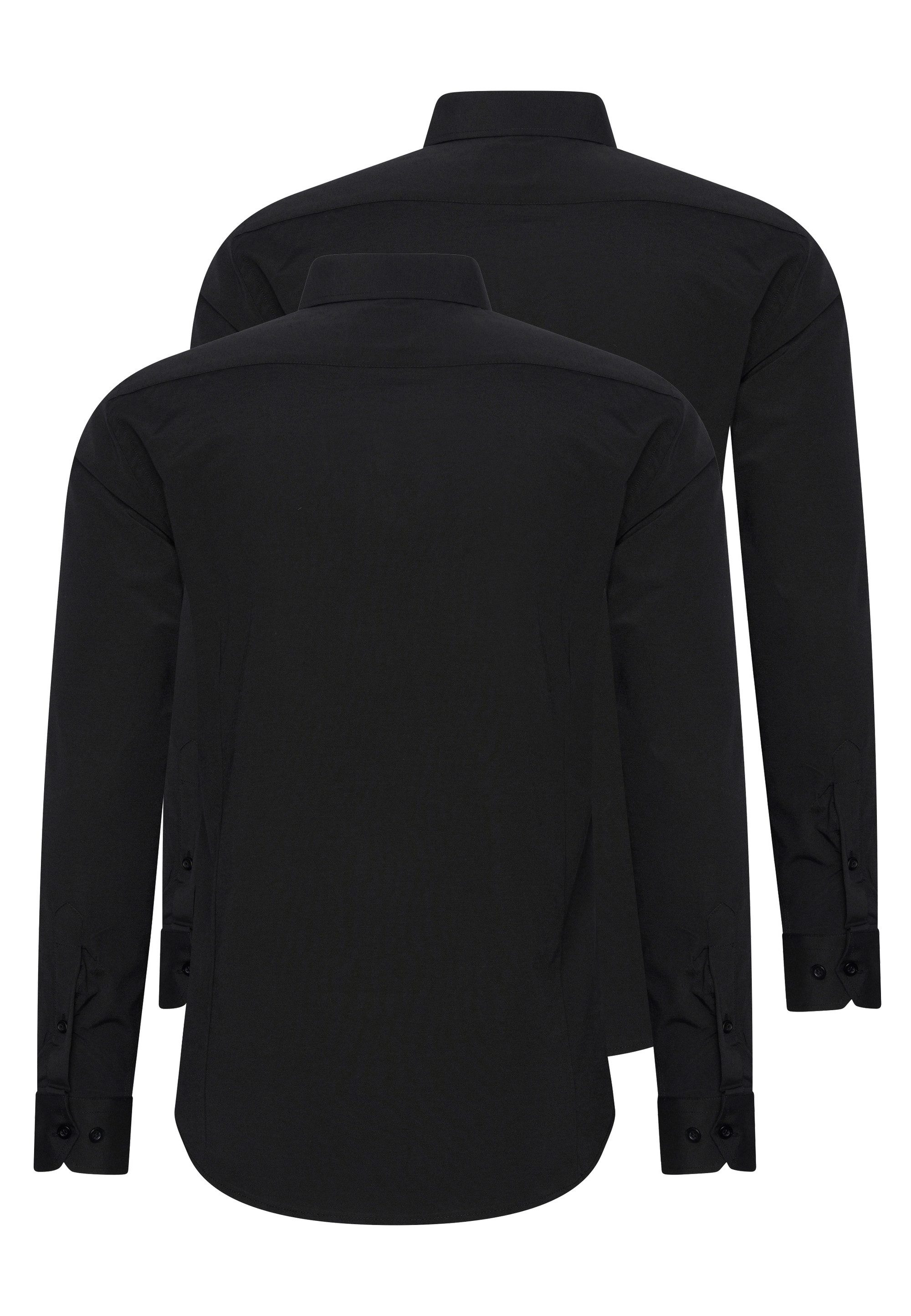 Rusty Neal Langarmhemd im Slim-Fit geschnitten