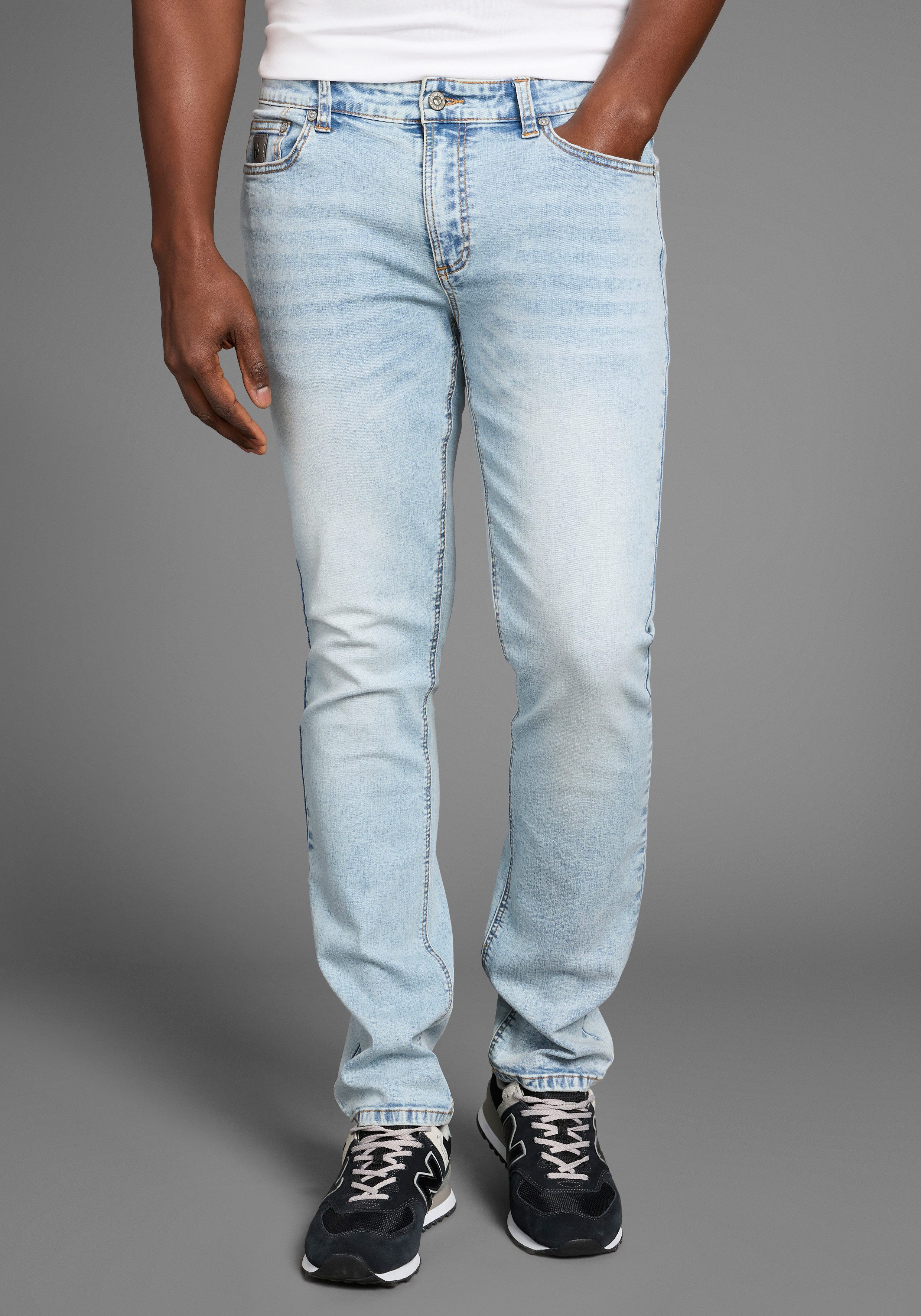 Bruno Banani Straight-Jeans Hutch gerade Beinform, günstig online kaufen