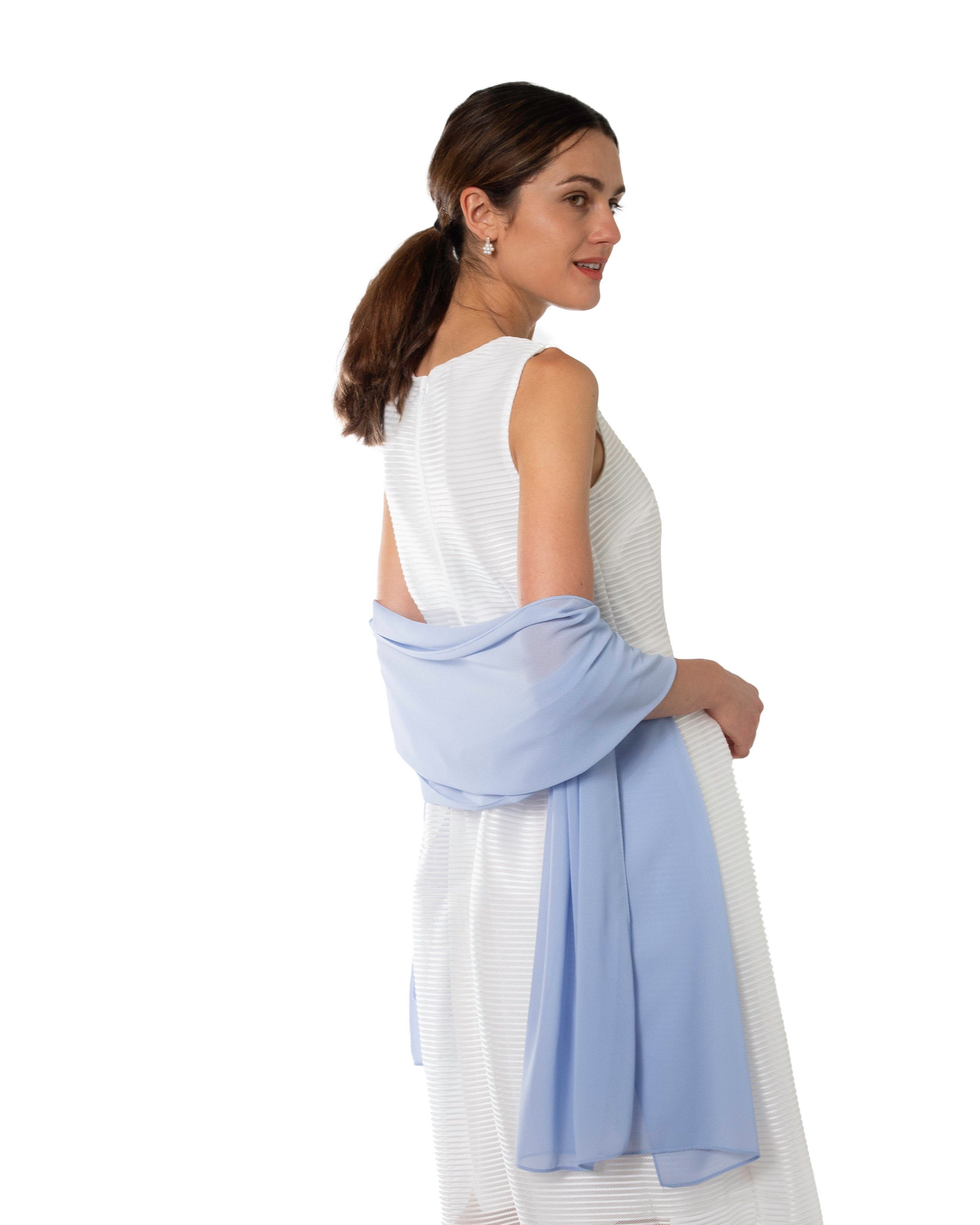 MayTree Modeschal Chiffon Schal, Damen Stola, Umschlagtuch für Abendkleid, Hijab, (Stück, 1-St)