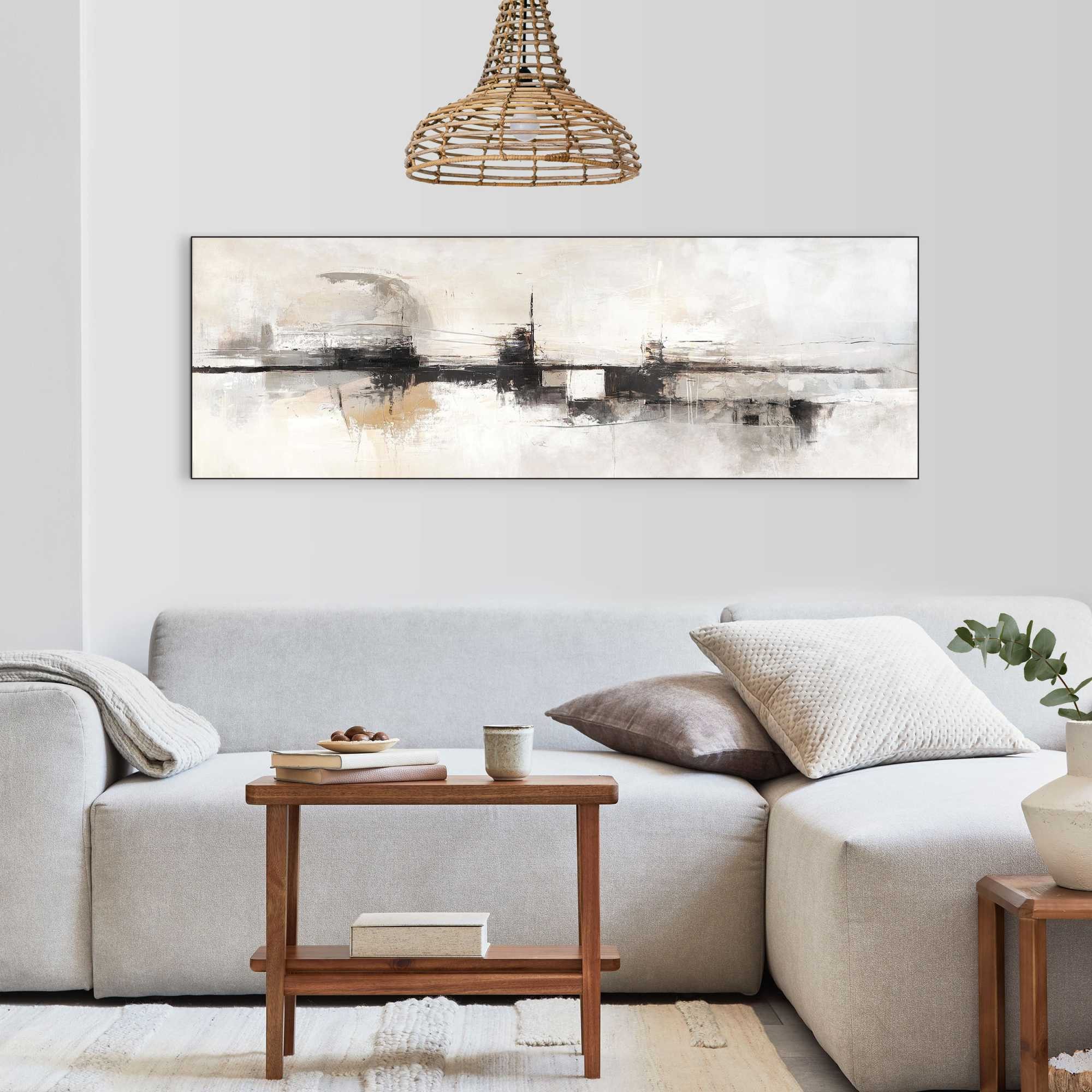 Reinders! Wandbild Abstrakter Horizont, Wohnzimmer - Beige - MDF - Abstrakt günstig online kaufen