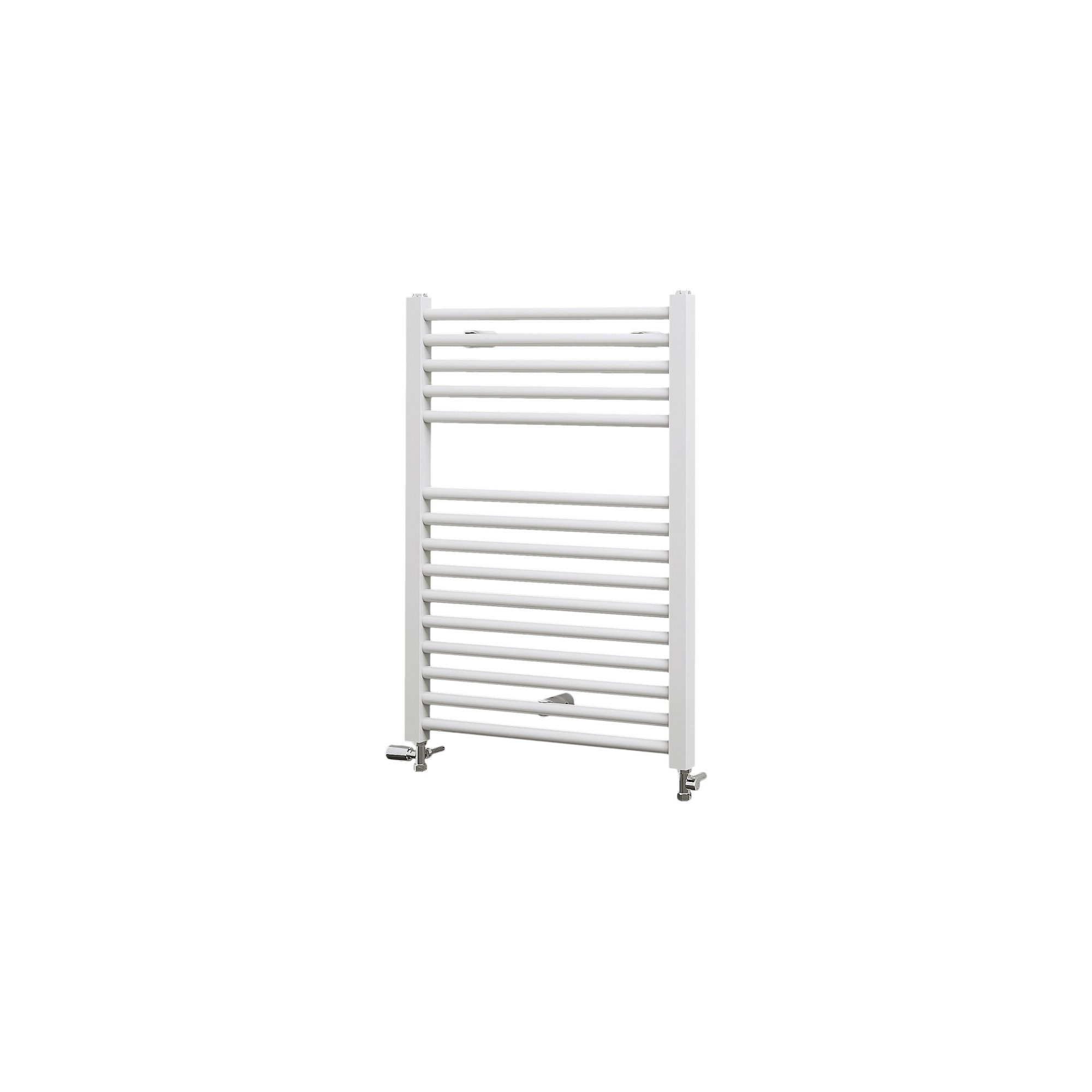 Schulte Badheizkörper Turbo Design-Heizkörper, 70x50 cm, Anschluss unten, Weiß, 312 Watt, Handtuchwärmer