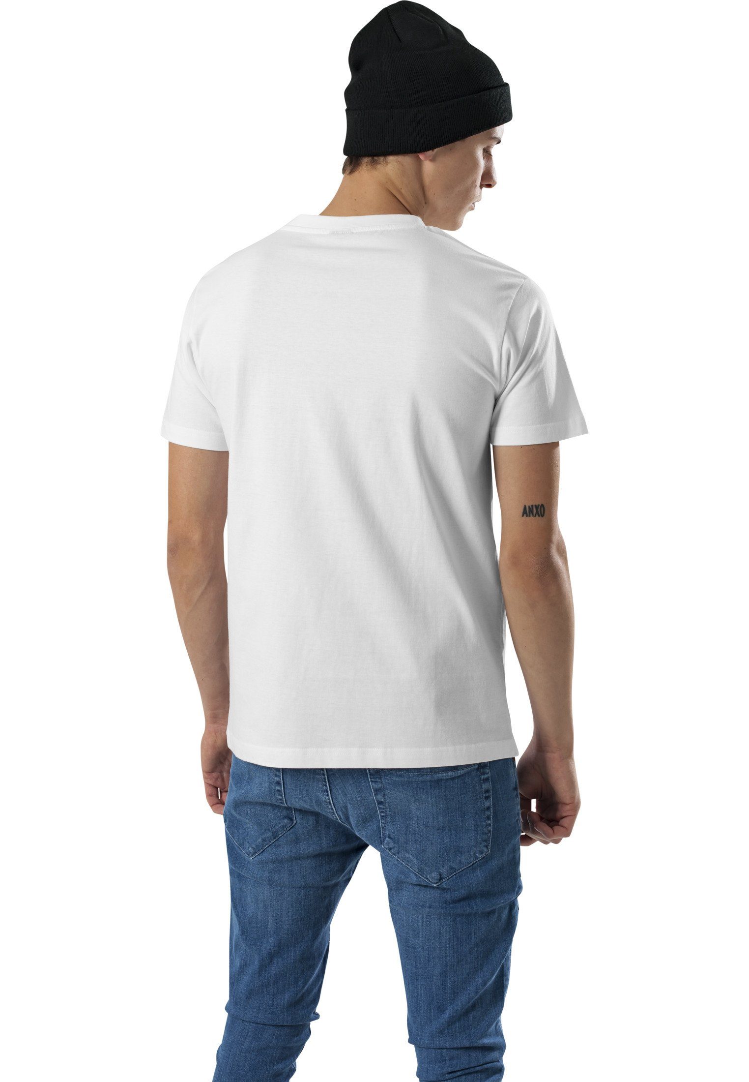 MisterTee T-Shirt Box Herren Tee white Easy (1-tlg)