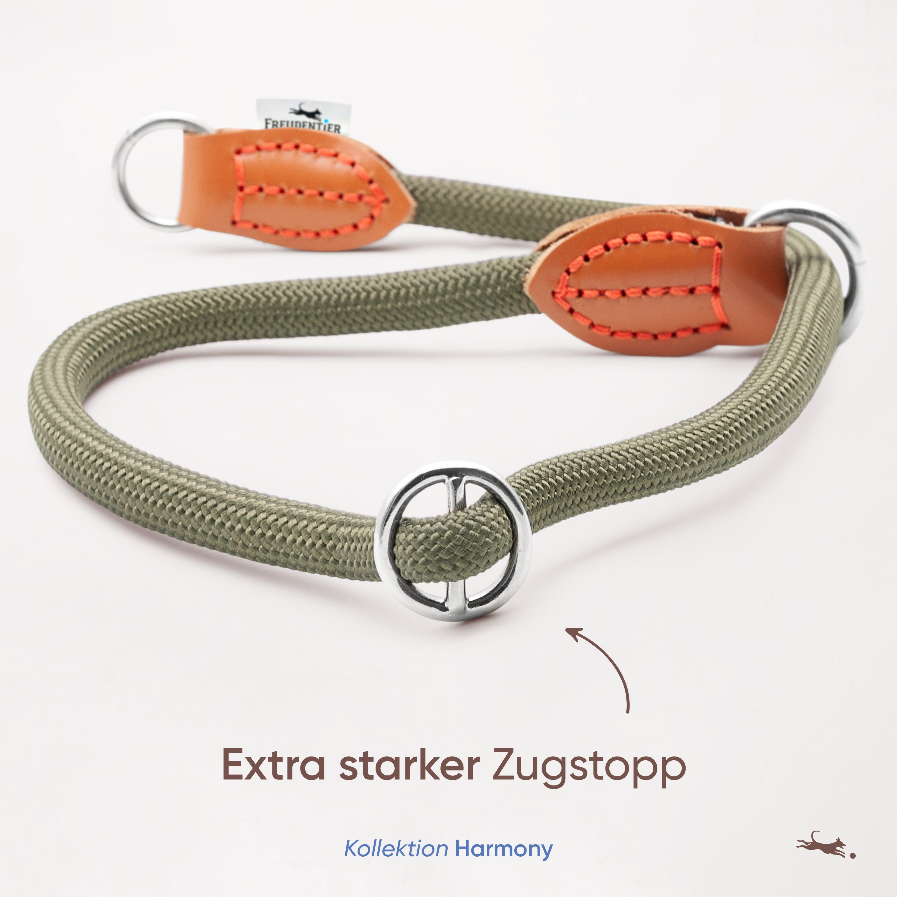 Freudentier Hunde-Halsband mit Zugstopp - Retriever Halsband, 4 verschiedene Größen für kleine, mittelgroße & große Hunde