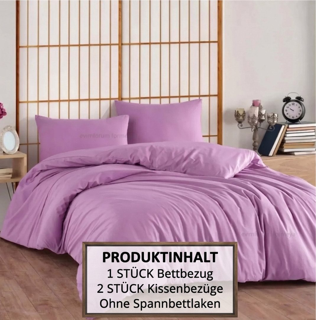 Formeya Bettwäsche Bettwäsche 100% Baumwolle 240x220 cm Doppelbett(ohne Spannbettlaken)