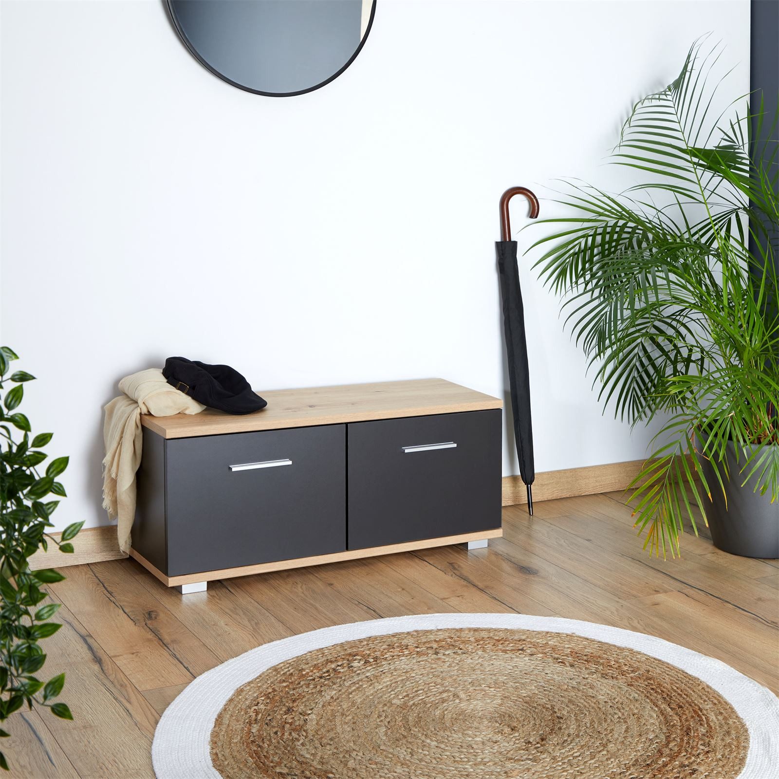 CARO-Möbel Schuhbank BILBAO, Sitzbank Flur mit Stauraum Flurmöbel Truhenban günstig online kaufen