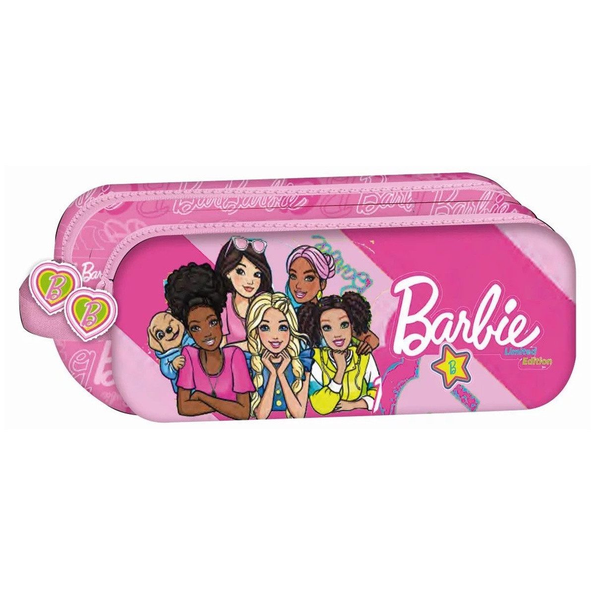 Barbie Federmäppchen Barbie Dream Squad Federmäppchen mit 2 Fächern 23 cm
