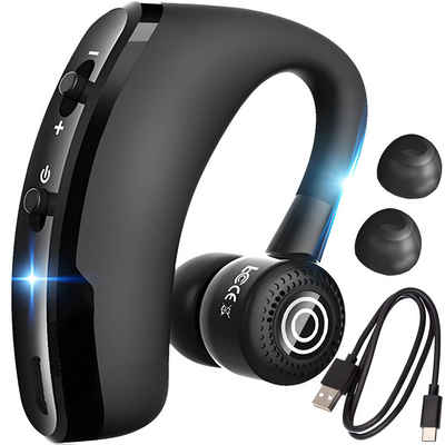 Retoo Bluetooth Headset In Ear-Ohrbügel EinOhr Freisprecheinrichtung Auto Bluetooth-Kopfhörer (Ultraleichtes Bluetooth 4.1 Handy Headset mit Mikrofon)