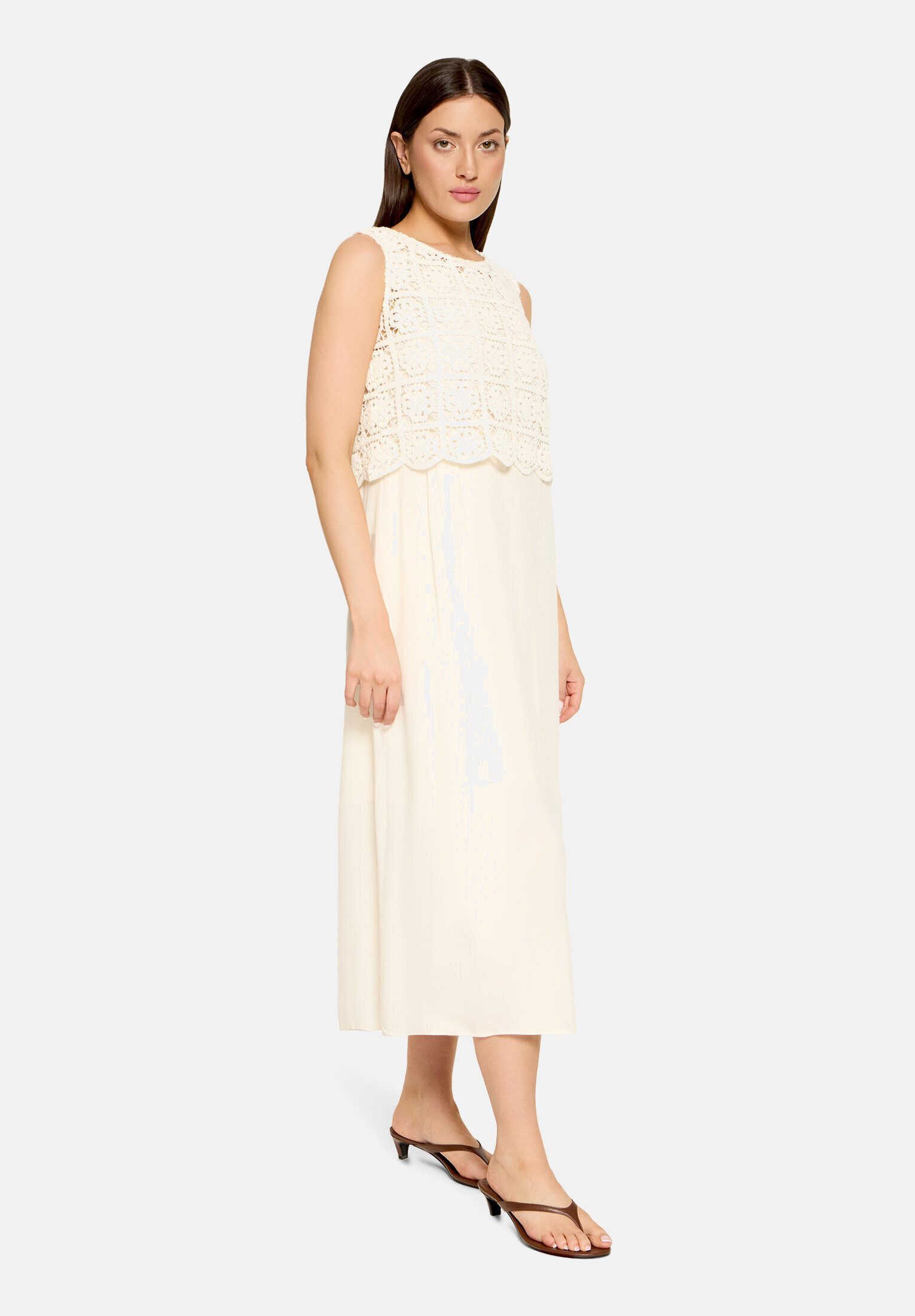 Cartoon Druckkleid Damen mit Stickerei
