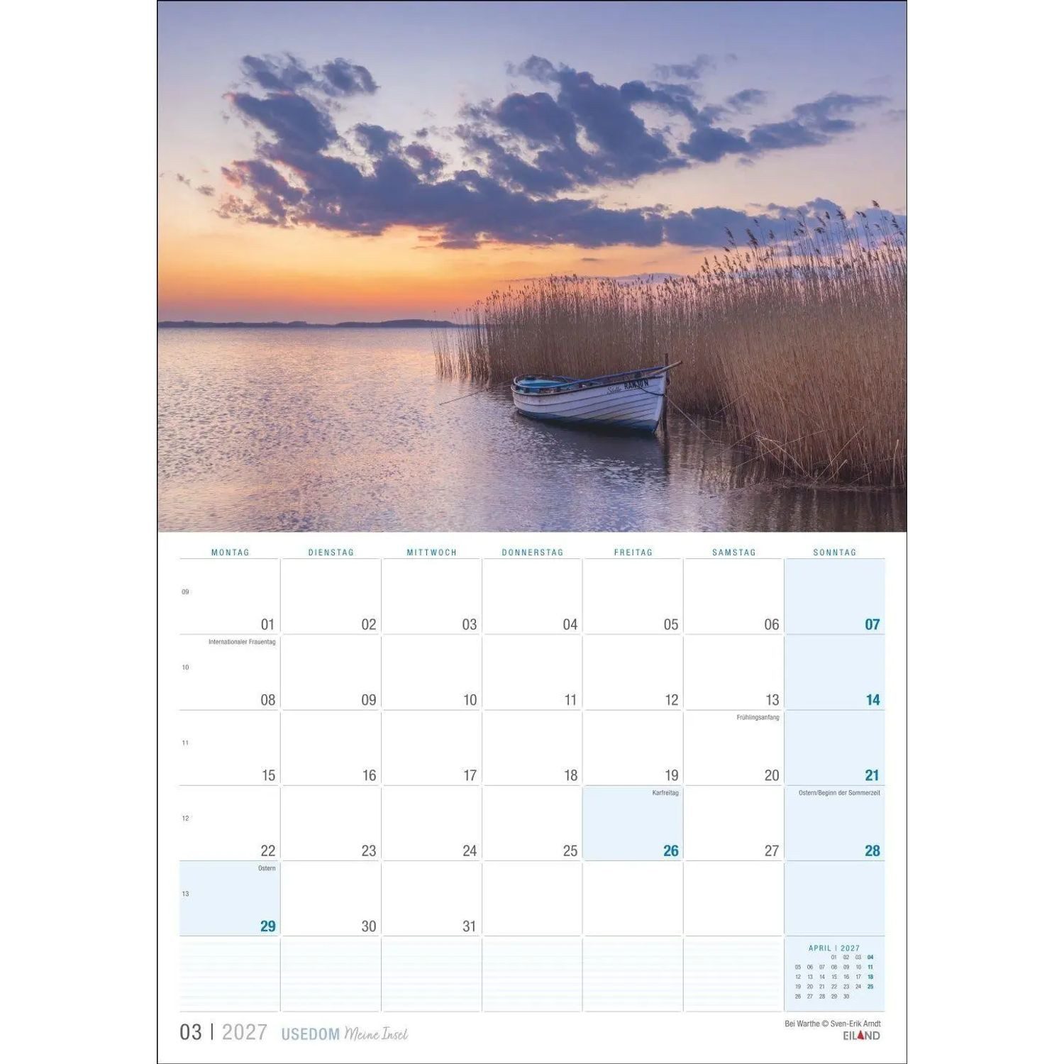 Wandkalender Usedom ...meine Insel Kalender 2027 – Bild 5 von 5