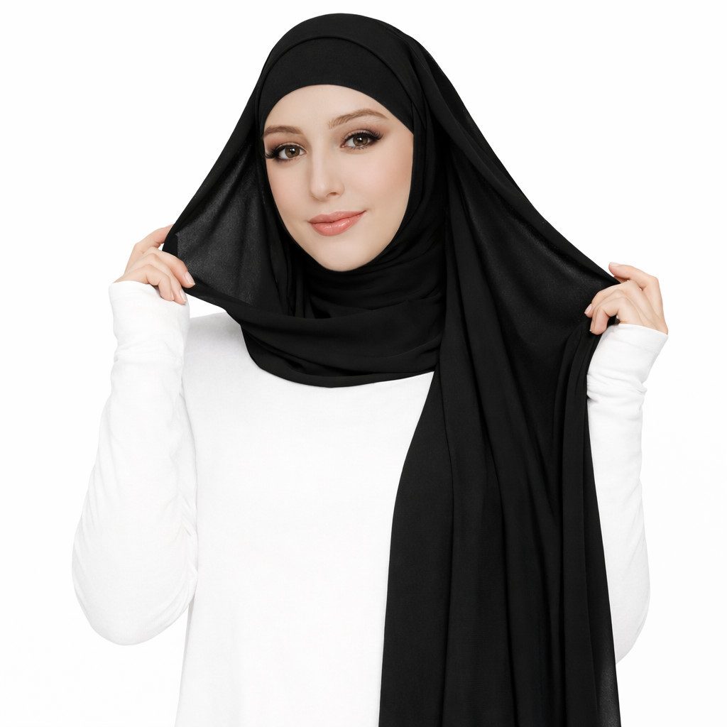 Aymasal Kopftuch 2 in1 Chiffon Hijab mit integriertem Unterkopftuch Bone Is günstig online kaufen