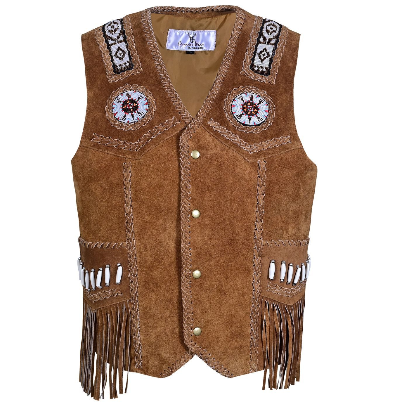 German Wear Reitweste GW951-Weste Western Lederweste günstig online kaufen