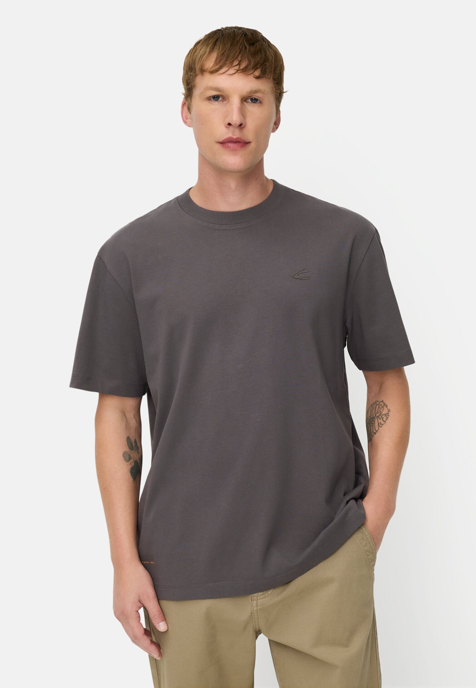 camel active T-Shirt im Relaxed Fit Kurzarm