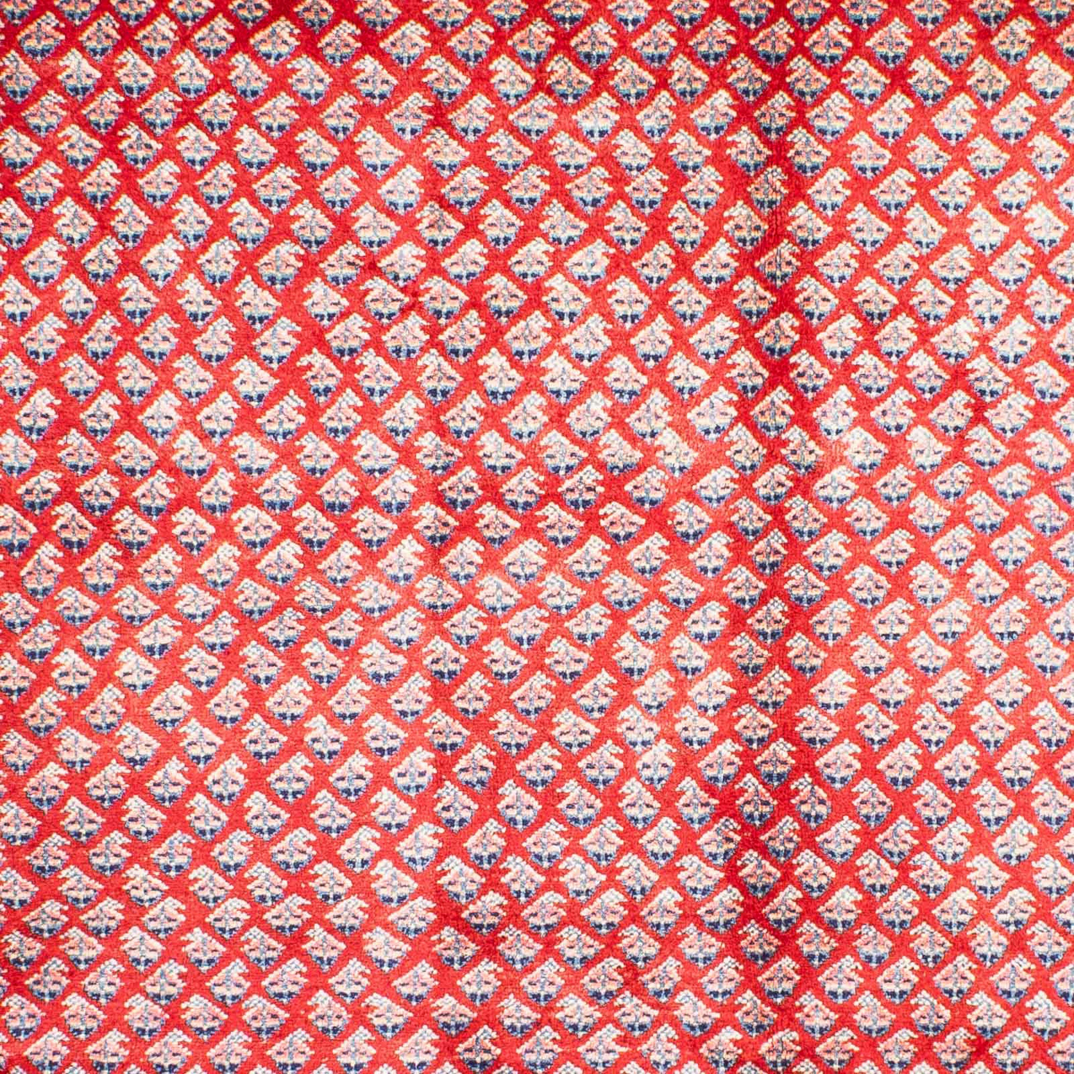 Handgeknüpft, Einzelstück morgenland, Zertifikat mm, mit Orientteppich rot, - - rechteckig, x Höhe: cm 207 Mir - Perser Wohnzimmer, 10 308