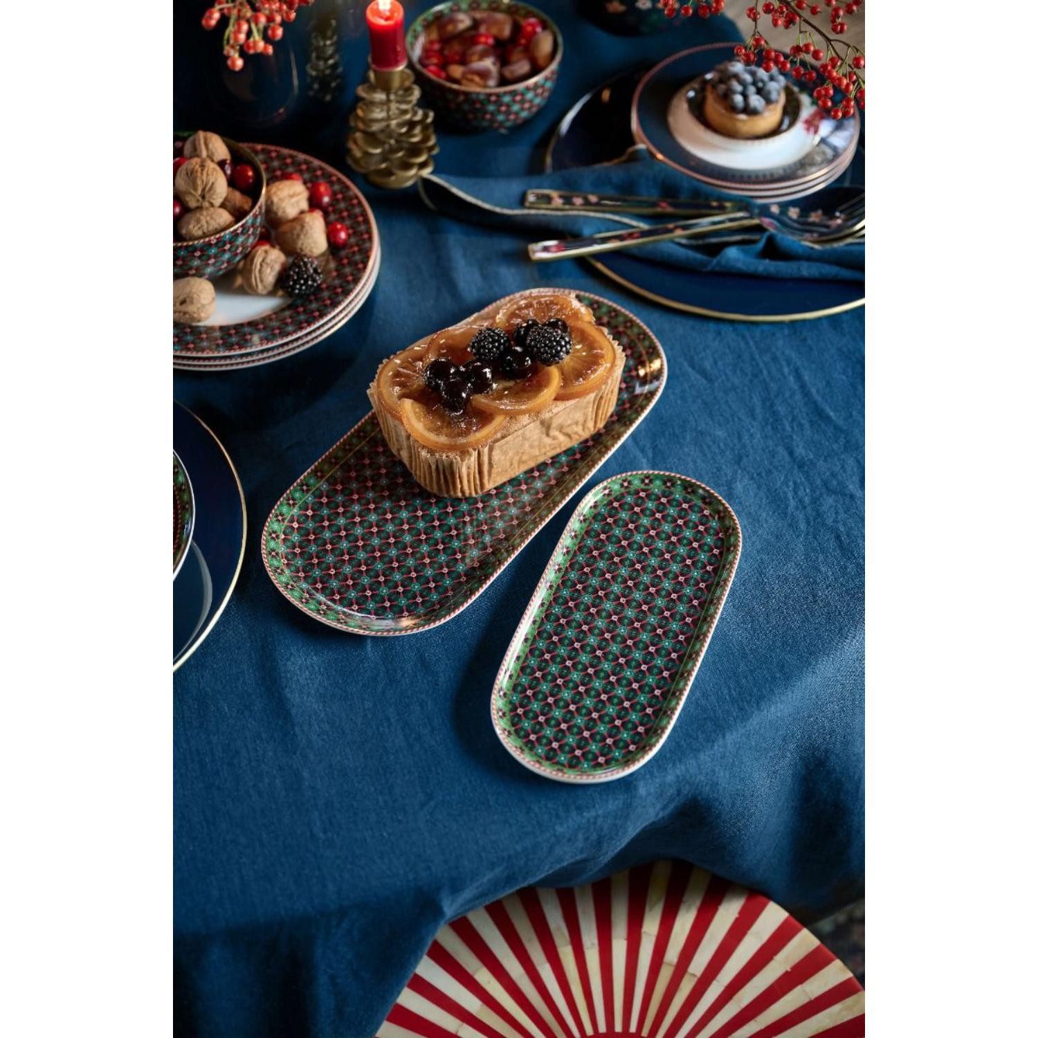 PiP Studio Milchkännchen Zucker- und Milchschale Berry Blues Clover Green