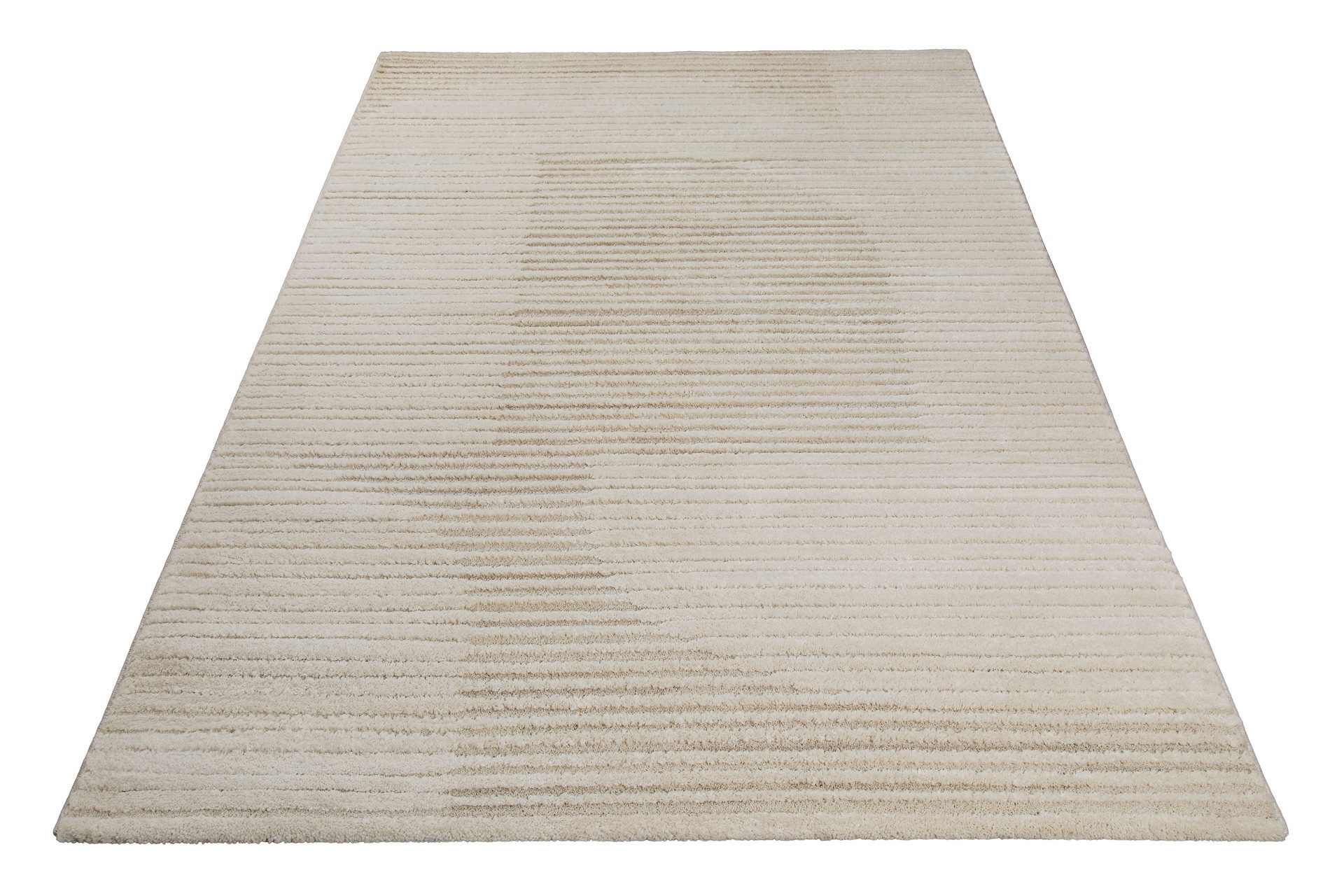 Wecon home Teppich Sven, rechteckig, Höhe: 18 mm, Gewebt, Hoch-Tief, pflegeleicht, Streifen Muster, Scandi, Wohnzimmer