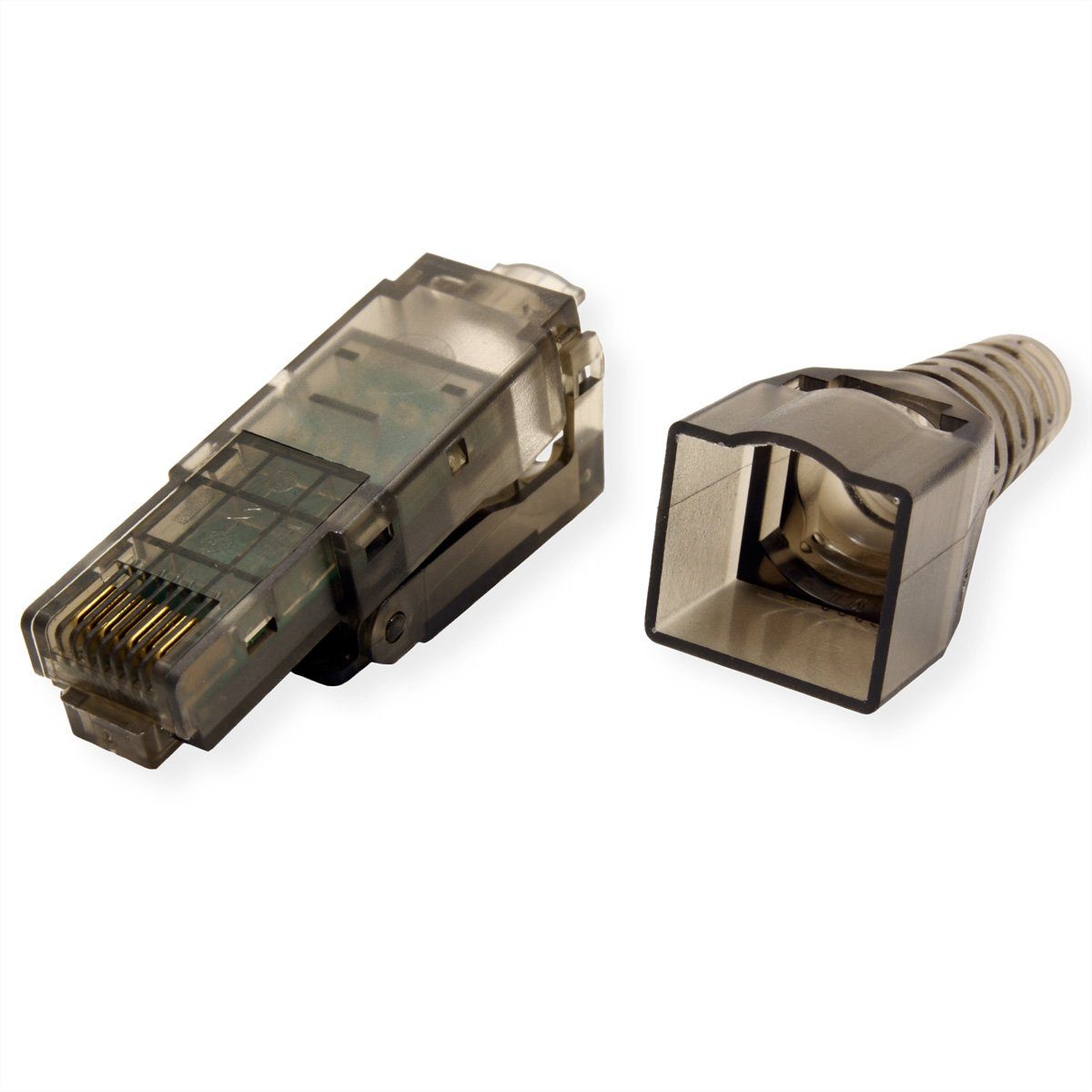 VALUE feldkonfektionierbarer RJ-45 Stecker Cat.6 (Class E), UTP Netzwerk-Panel