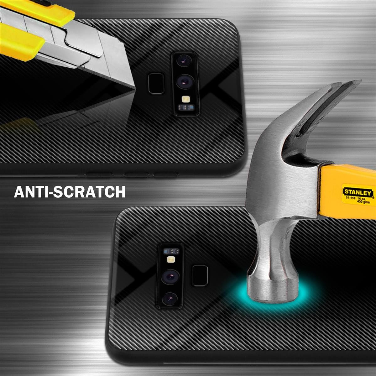 Cadorabo Handyhülle für Samsung Galaxy NOTE 9 Hülle Samsung Galaxy NOTE 9, Robustes Hard Case - Handy Schutzhülle - Hülle - Back Cover Bumper