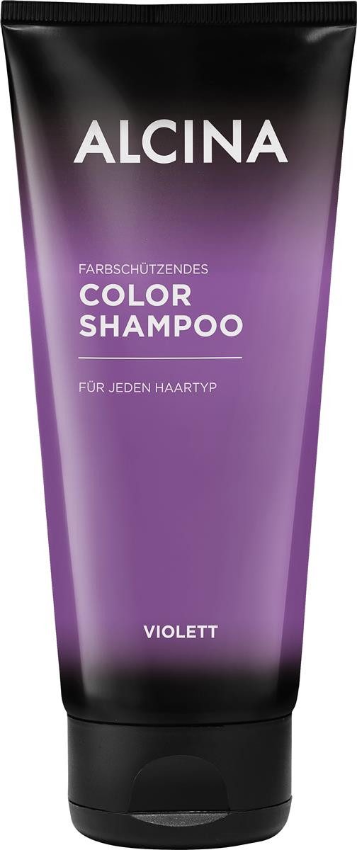 ALCINA Haarshampoo ALCINA Color Shampoo in Farbe violett (200 ml), Packung, reinigt und frischt auf, verleiht lebendigen Glanz