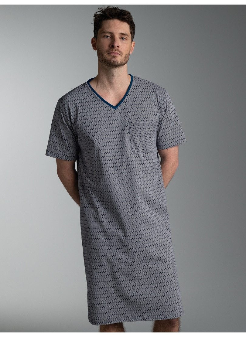 Trigema Pyjama TRIGEMA Nachthemd mit modischem Allover-Muster (1 tlg)