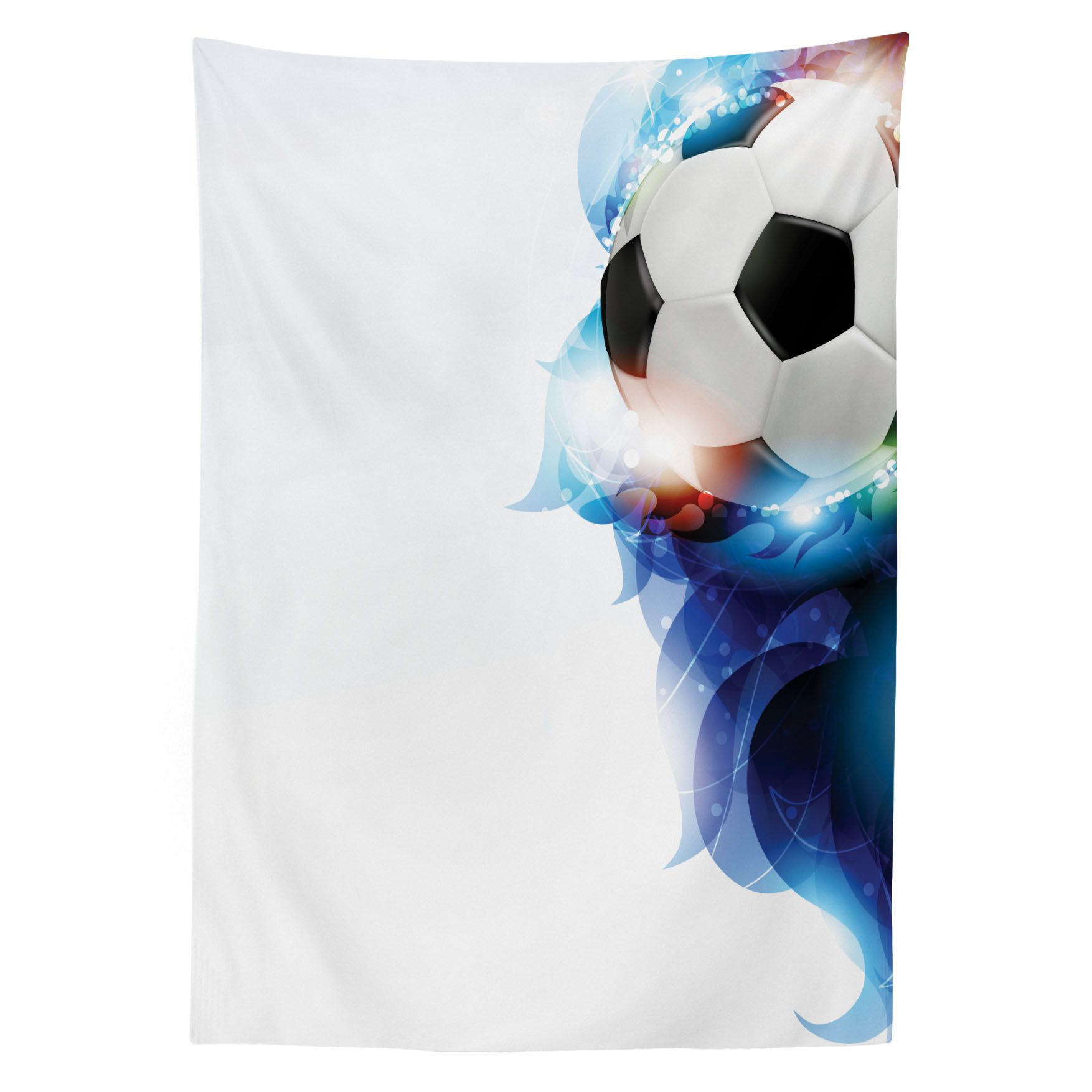 Abakuhaus Tischdecke Farbfest Waschbar Für den Außen Bereich geeignet Klare Farben, Fußball Ball Graphic Game Sport