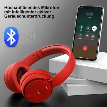 yozhiqu Universeller kabelloser Bluetooth-Kopfhörer mit faltbarem Design Over-Ear-Kopfhörer (Hi-Fi-Stereoeffekt für Reisen, Erwachsene, Kinder und Jugendliche)