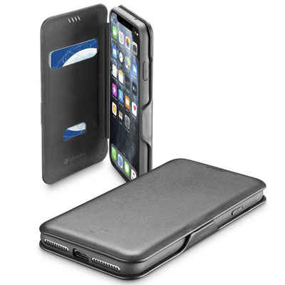 Cellularline Handyhülle Tasche für Apple iPhone 11 Pro Max Case, für Apple iPhone 11 Pro Max, Book-Cover, Kunstleder, Kartenfach
