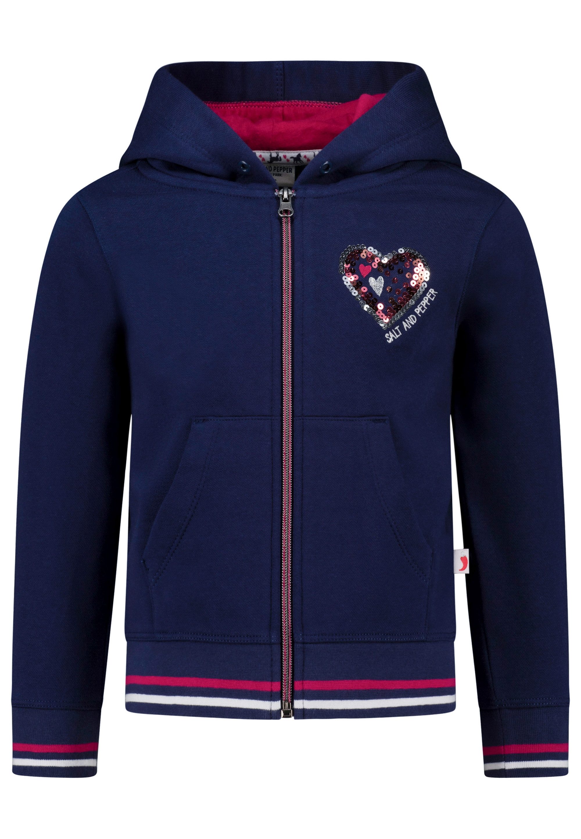 SALT AND PEPPER Sweatjacke Sequins Horse mit tollem Paillettenmotiv