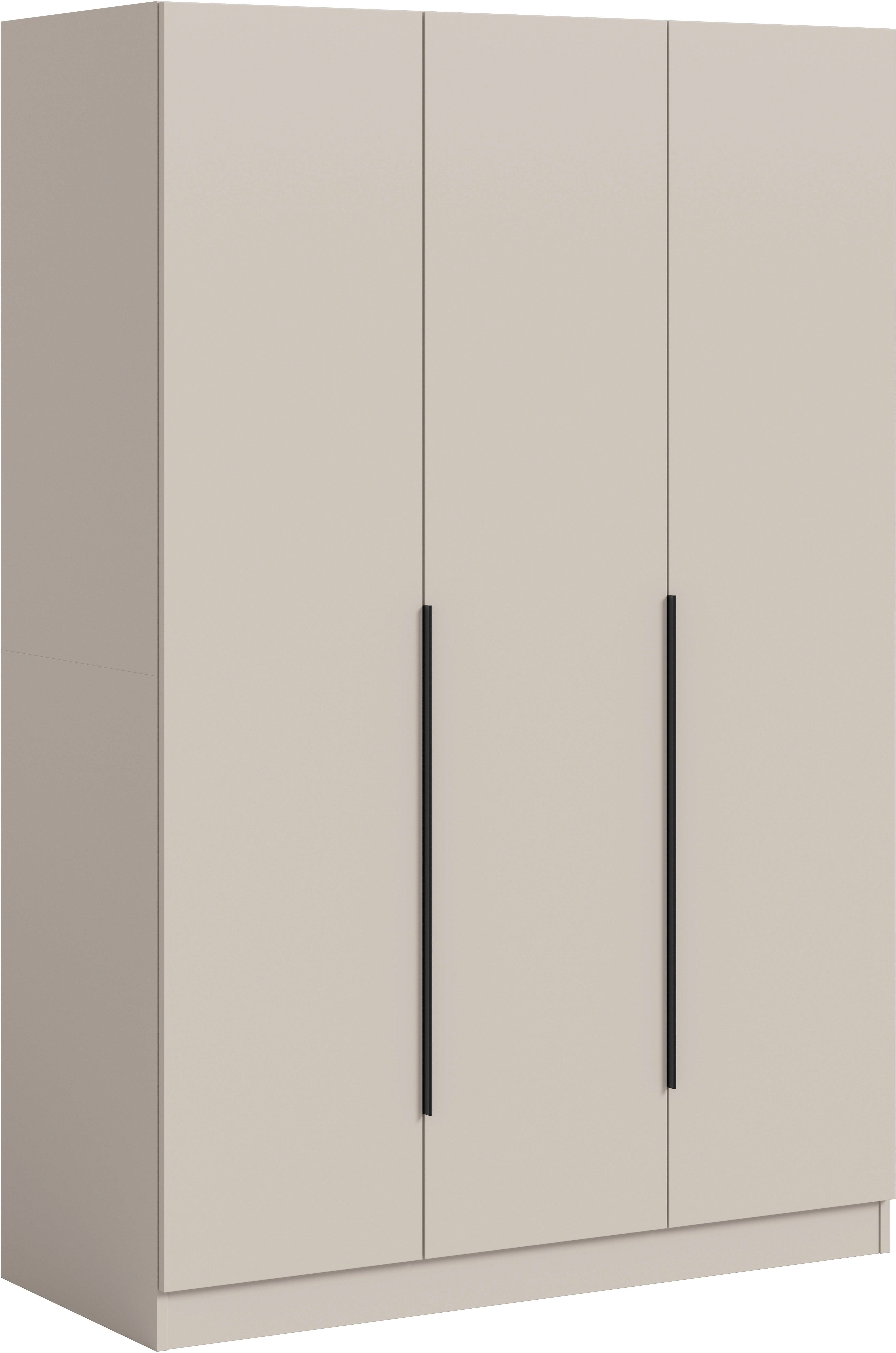 Home affaire Kleiderschrank Skarde Schlafzimmerschrank, Garderobe, Schrank (Otto Bestseller Garderobe Schlafzimmerschrank) Breite: 120 cm, kashmir, Kleiderstange 4 Böden