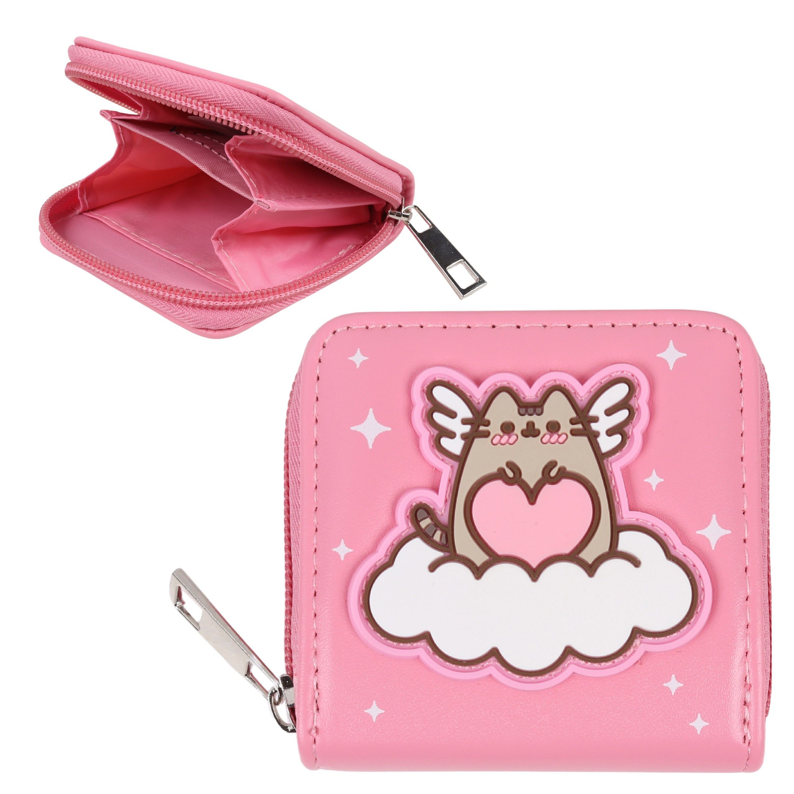 Pusheen Geldbörse Pusheen Rosa kleine Geldbörse für Damen, Reißverschluss, Katze