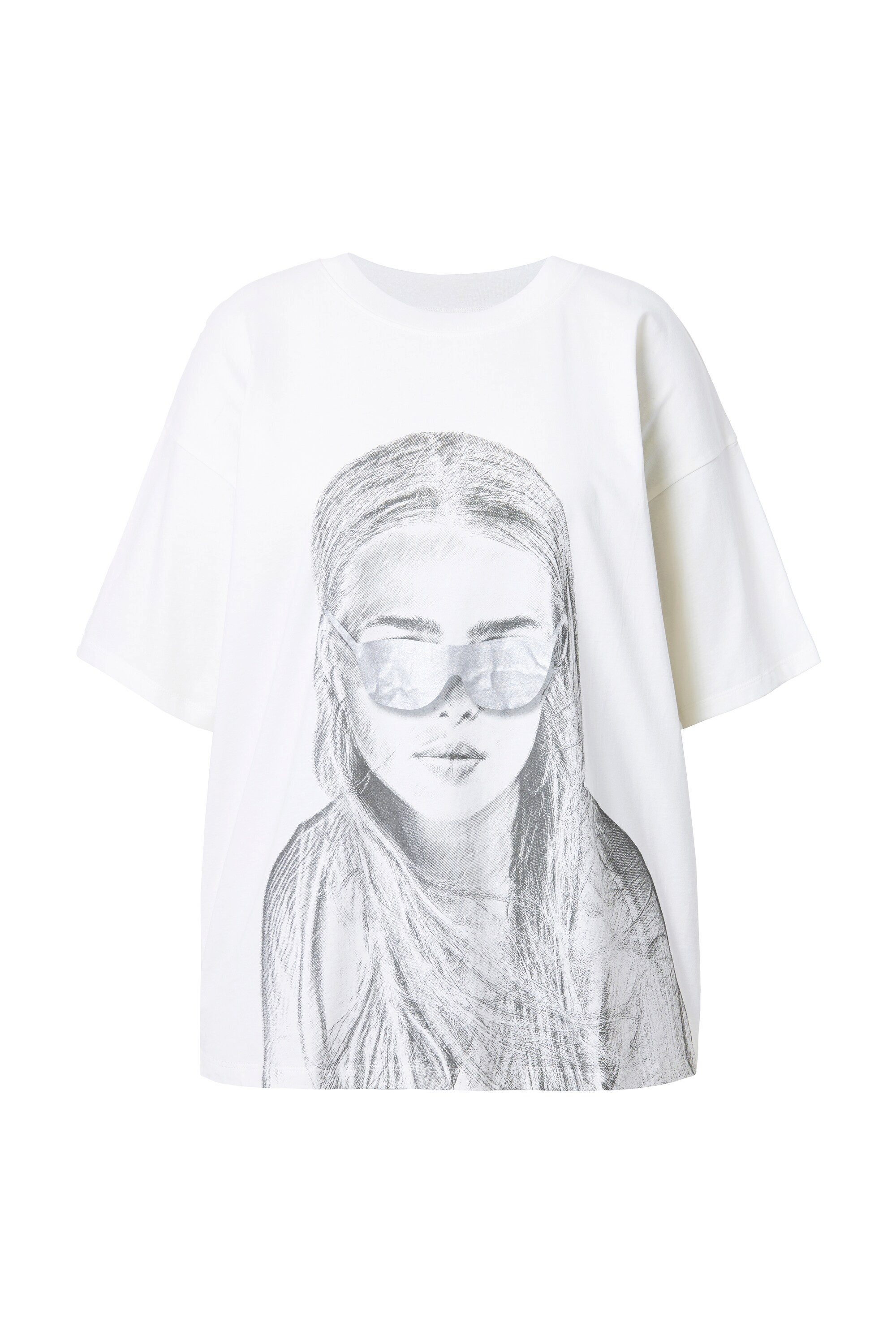 Studio Untold T-Shirt T-Shirt oversized Frauenkopf günstig online kaufen