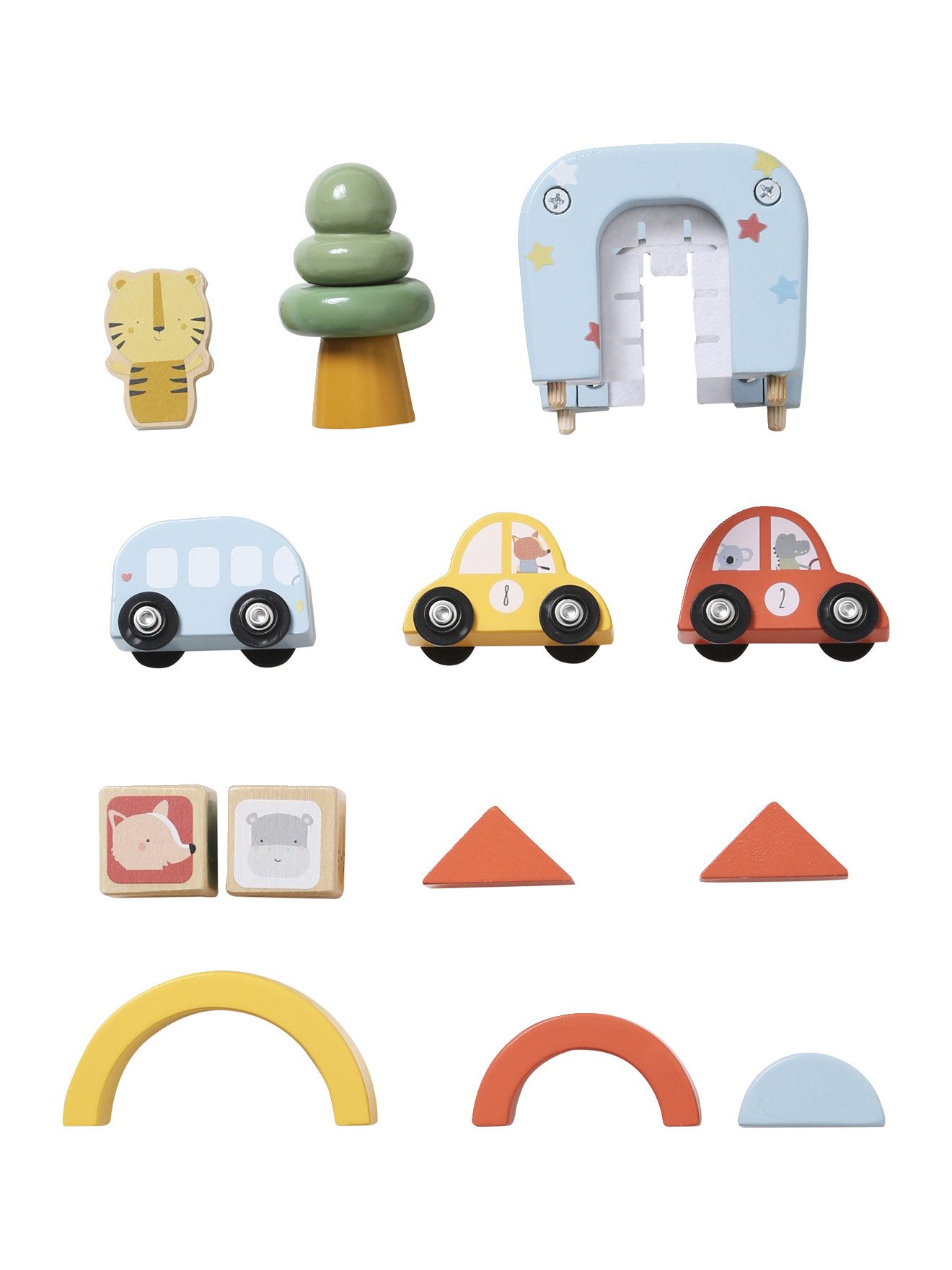 vertbaudet Lernspielzeug Baby Activity-Tisch mit Autos, Holz FSC® günstig online kaufen