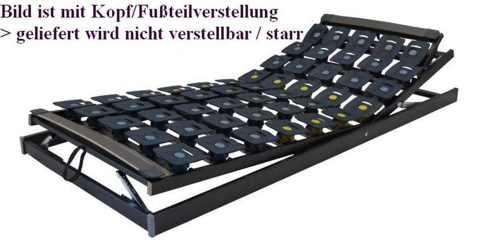 Tellerlattenrost »Wellness Pur NV - für Doppelbett, starr«, Bettenkiste