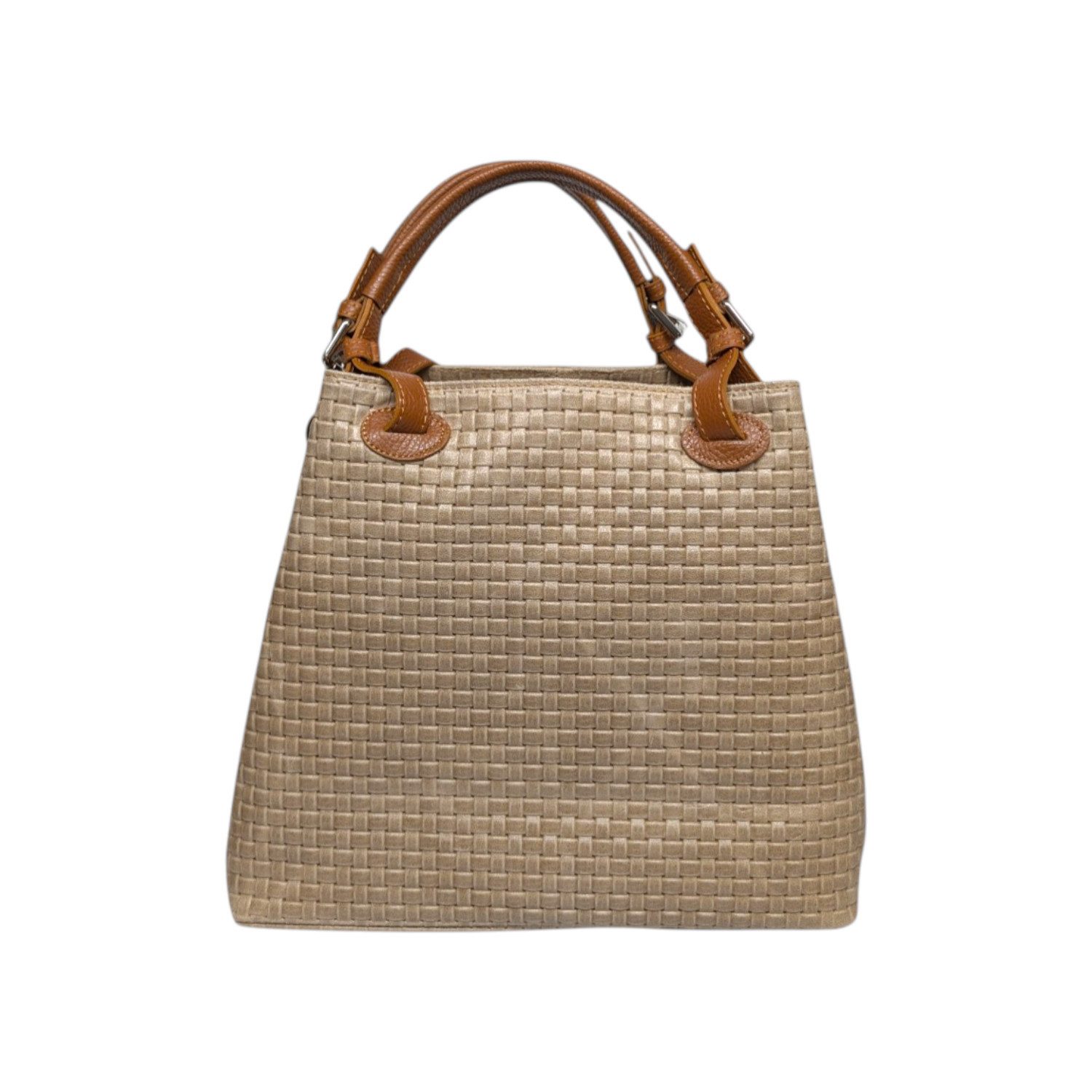 GALINI Handtasche Emma Damentasche Echtleder, Henkeltasche, Umhängetasche, geprägtes Wilderleder, echtes Leder