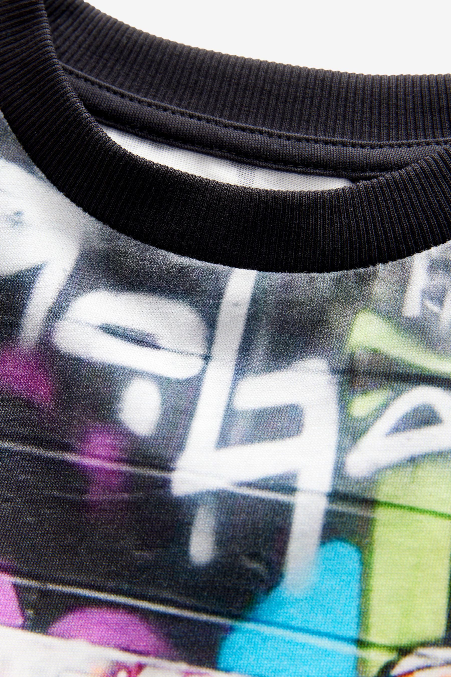 Next T-Shirt Kurzarm-T-Shirt mit durchgehendem Print (1-tlg)