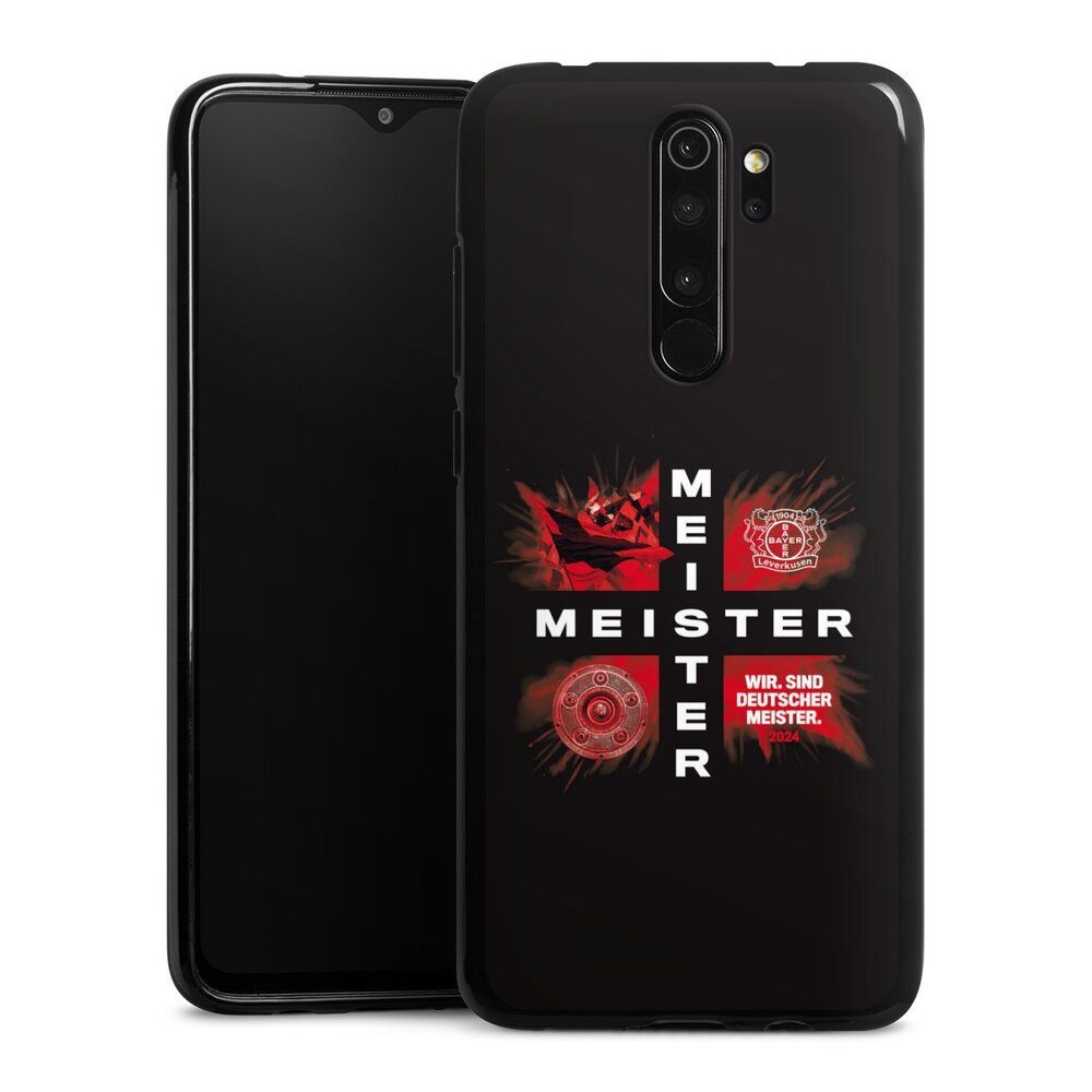 DeinDesign Handyhülle Bayer 04 Leverkusen Meister Offizielles Lizenzprodukt, Xiaomi Redmi Note 8 Pro Silikon Hülle Bumper Case Handy Schutzhülle