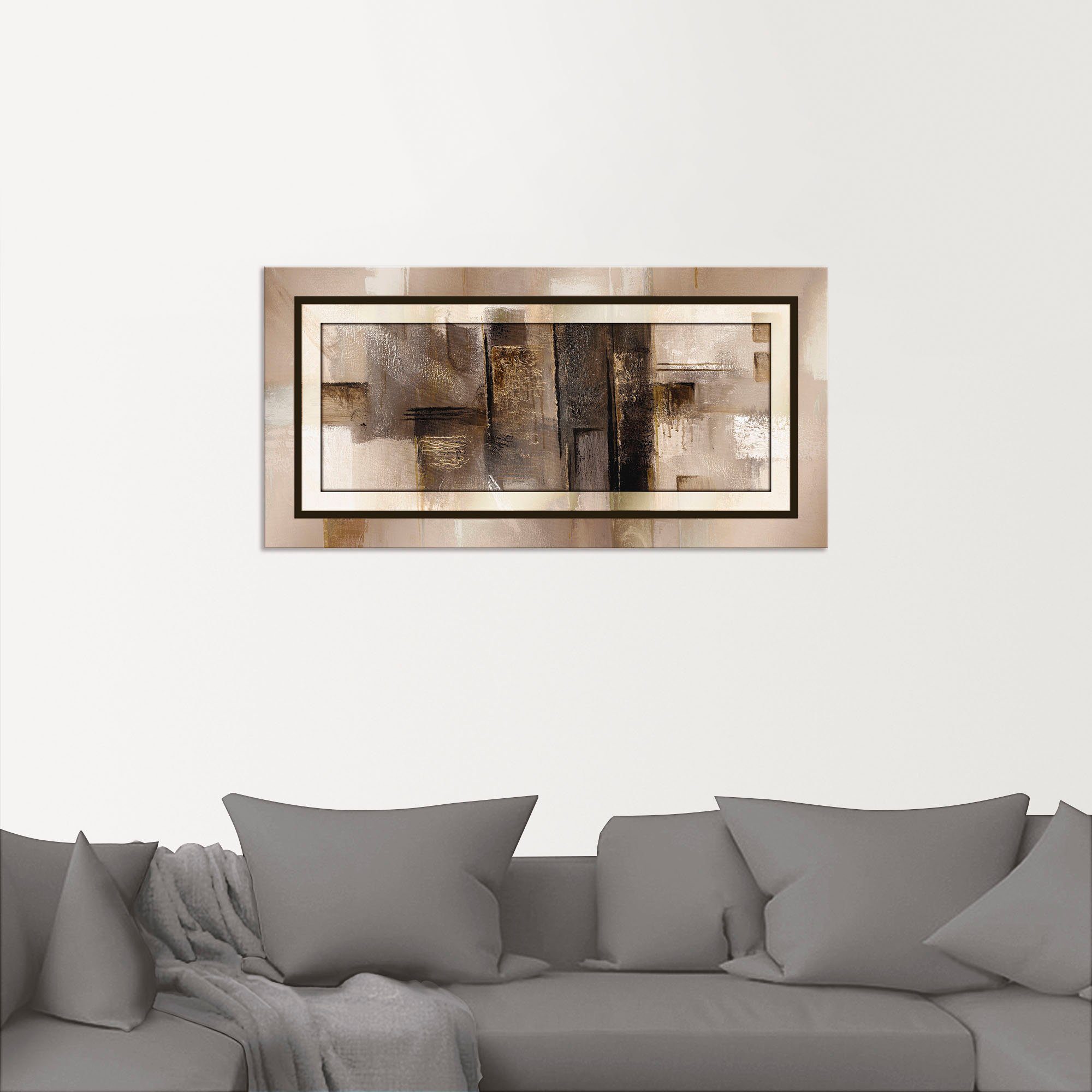 Artland Wandbild Quadrate - abstrakt 1, Muster (1 St), als Alubild, Leinwandbild in verschied. Größen