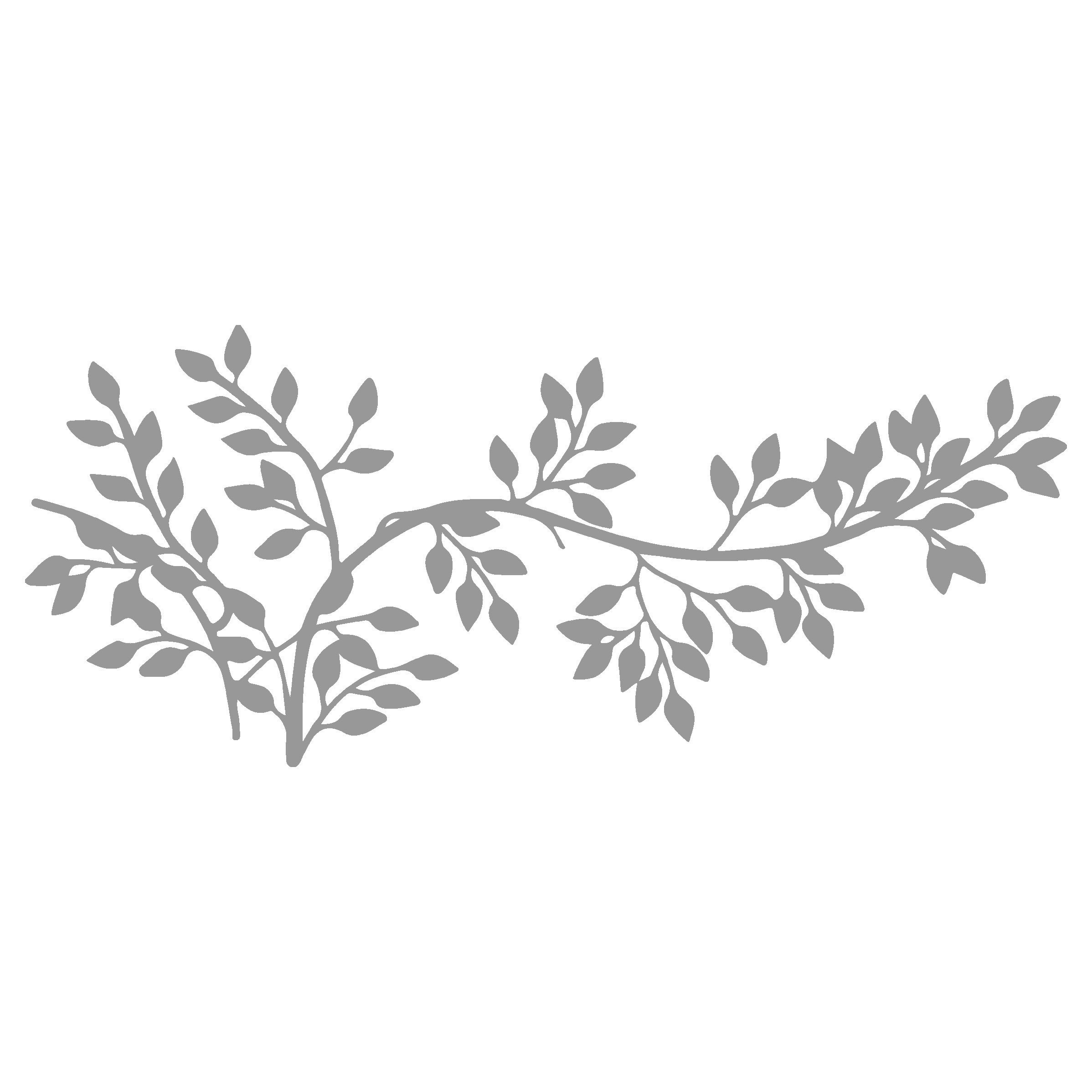 Jumpeak Wanddekoobjekt Baumzweig Metall Wanddekorationen, Blatt günstig online kaufen