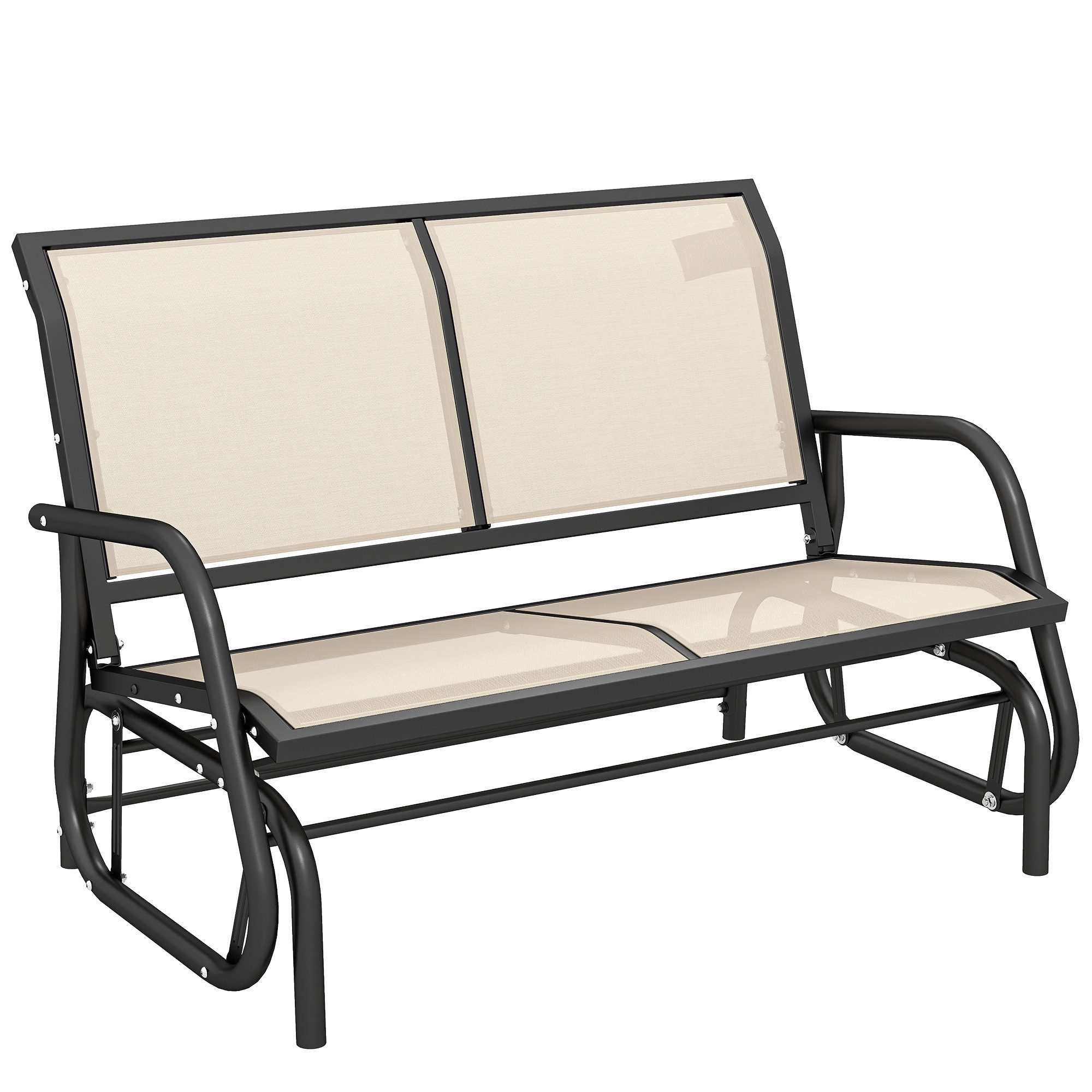 Outsunny Gartenbank mit Schaukelmechanismus, bis 200 kg belastbar (Gartensc günstig online kaufen