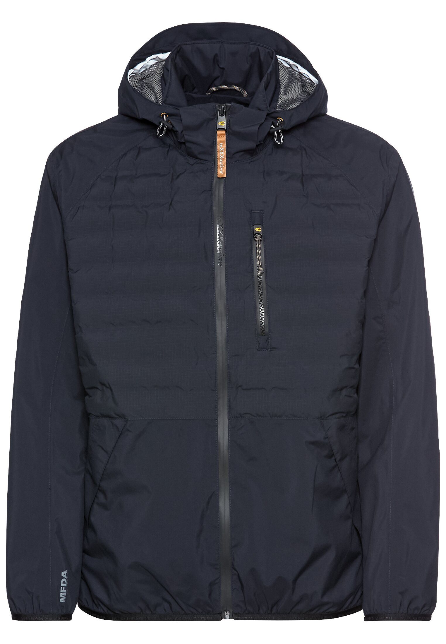 Funktionsjacke mit abnehmbarer Kapuze Langarm