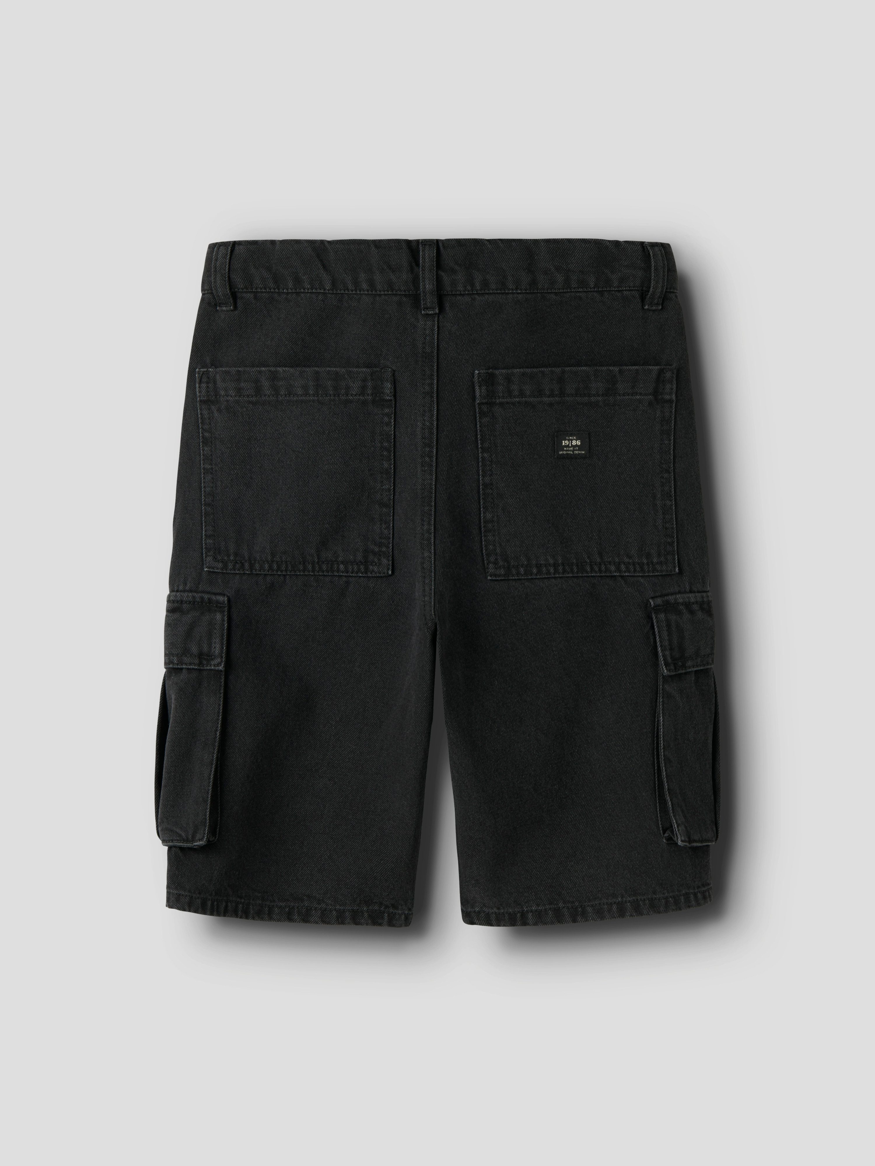 Name It Jeansshorts NKMBEN SK DNM CARGO BERMUDA 2800-IM Baumwolle, Baggy Fit