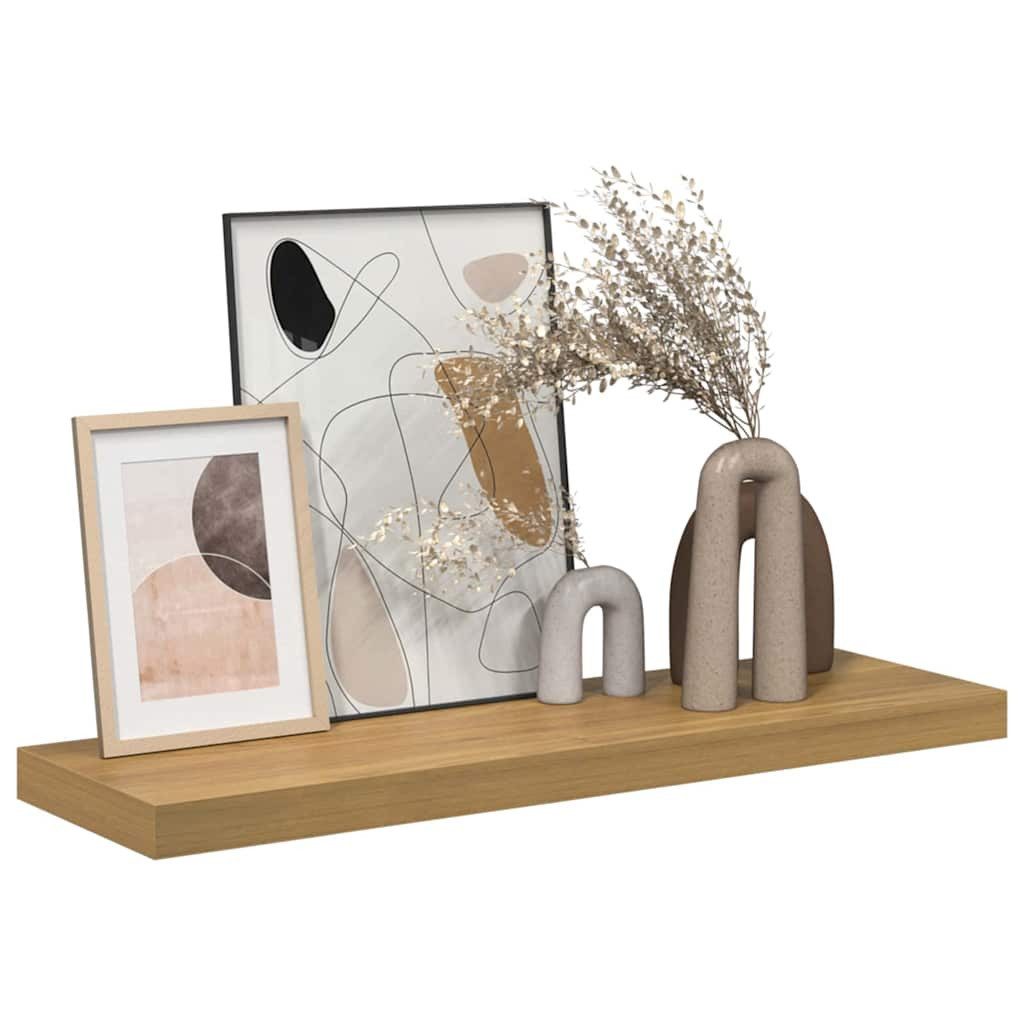 vidaXL Regal Wandregal Wandmontiert Braun 90 x 23,5 x 4 cm Holzwerkstoff, 1 günstig online kaufen